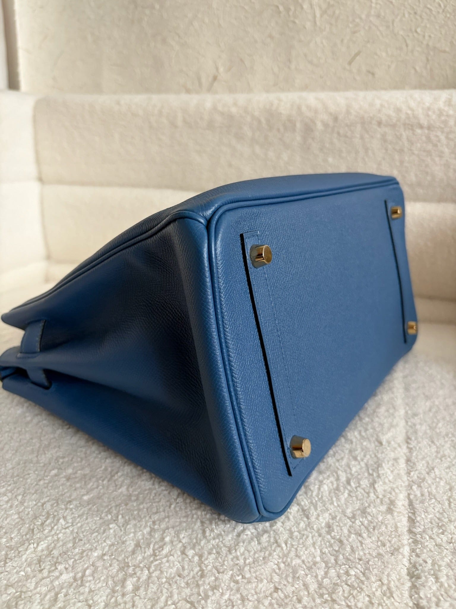 Iconn Boutique Hermès Birkin 30 Blue Brighton Epsom Leather GHW Stamp X