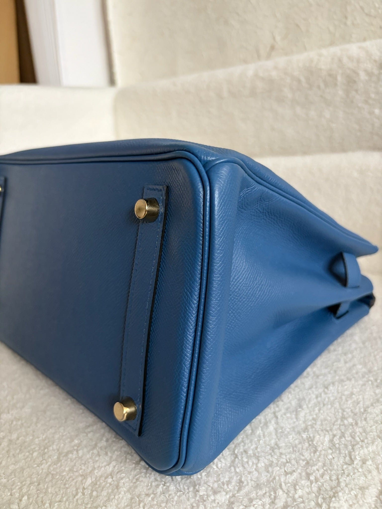 Iconn Boutique Hermès Birkin 30 Blue Brighton Epsom Leather GHW Stamp X