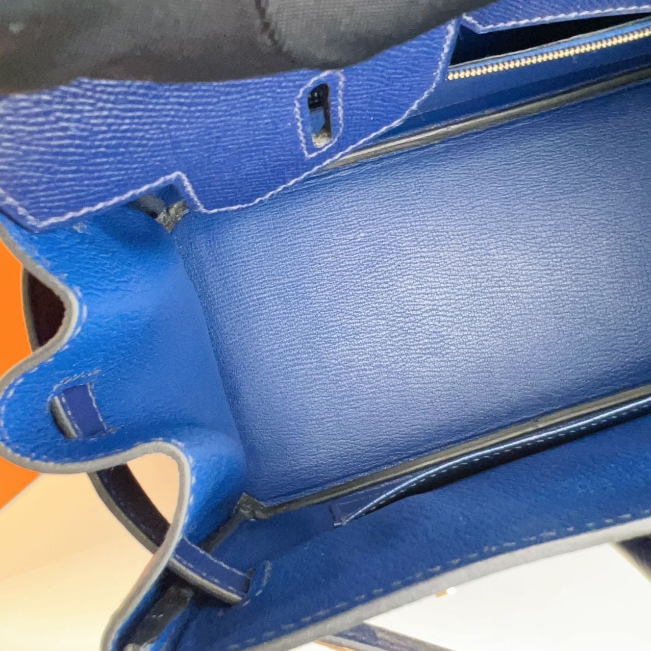Iconn Boutique Hermès Birkin 30 Blue Sapphire Epsom Leather Gold Hardware - Stamp X