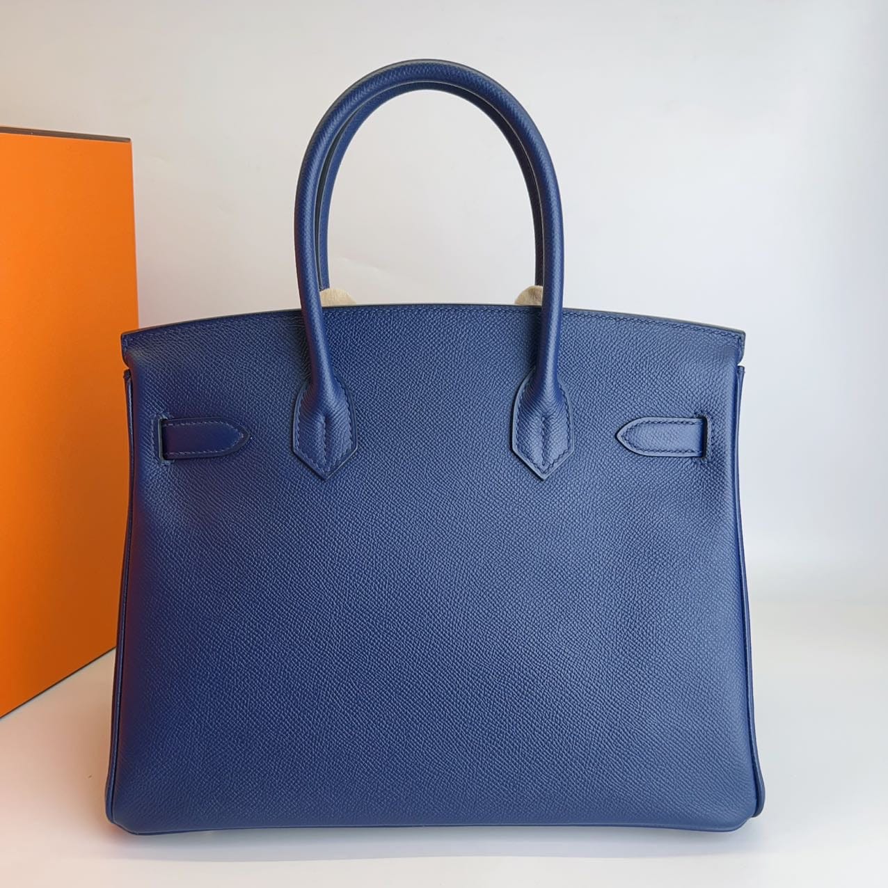 Iconn Boutique Hermès Birkin 30 Blue Sapphire Epsom Leather Gold Hardware - Stamp X