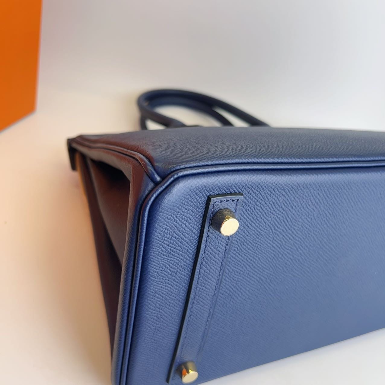 Iconn Boutique Hermès Birkin 30 Blue Sapphire Epsom Leather Gold Hardware - Stamp X