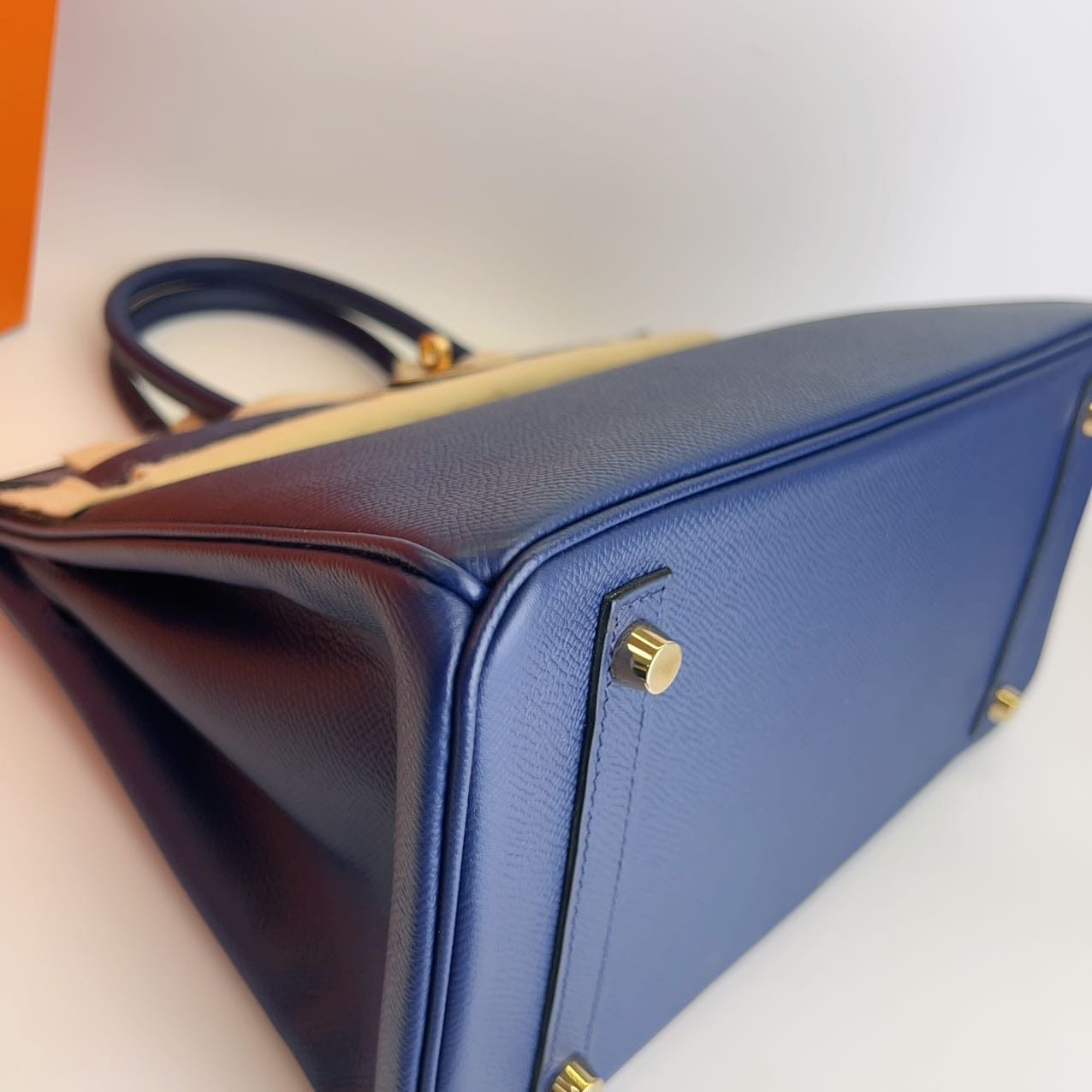 Iconn Boutique Hermès Birkin 30 Blue Sapphire Epsom Leather Gold Hardware - Stamp X