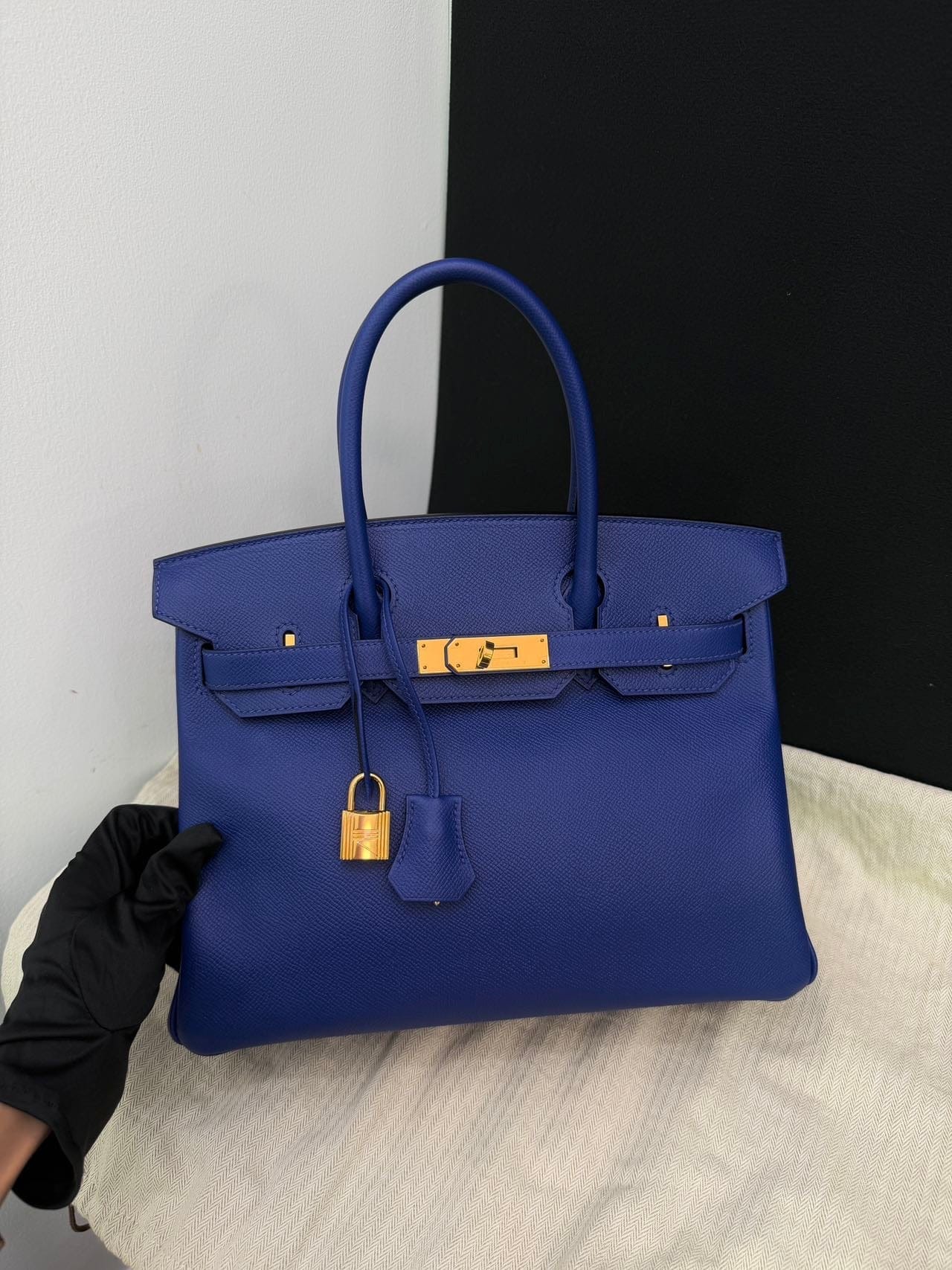 Iconn Boutique Hermès Birkin 30 Epsom Bleu Encre Gold Hardware - Stamp C