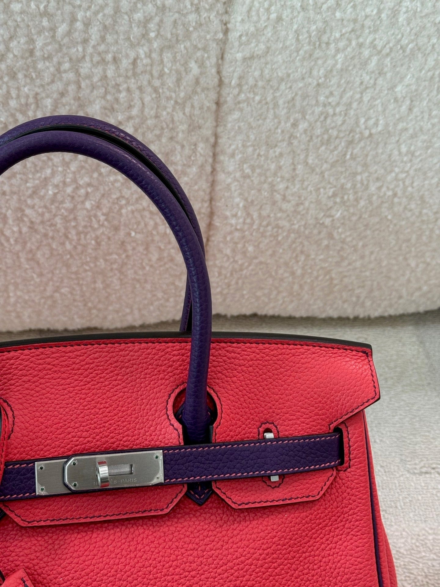 Iconn Boutique Hermès Birkin 30 – Jaipur Pink & Purple (Horseshoe Special Order)