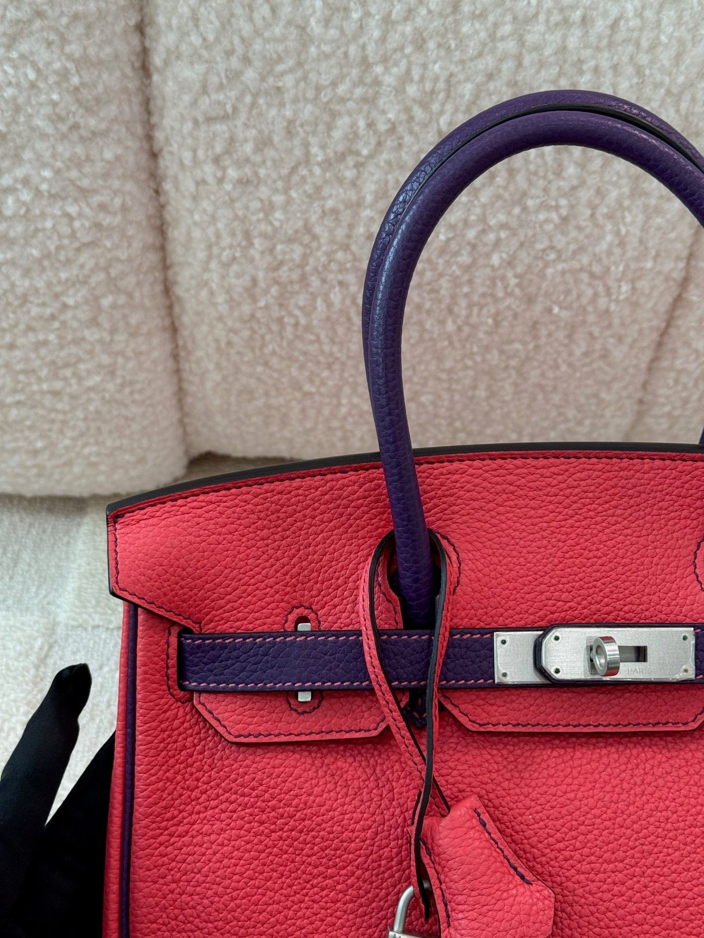 Iconn Boutique Hermès Birkin 30 – Jaipur Pink & Purple (Horseshoe Special Order)