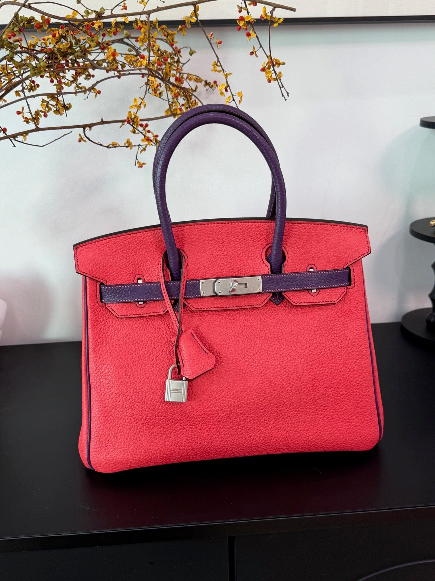 Iconn Boutique Hermès Birkin 30 – Jaipur Pink & Purple (Horseshoe Special Order)