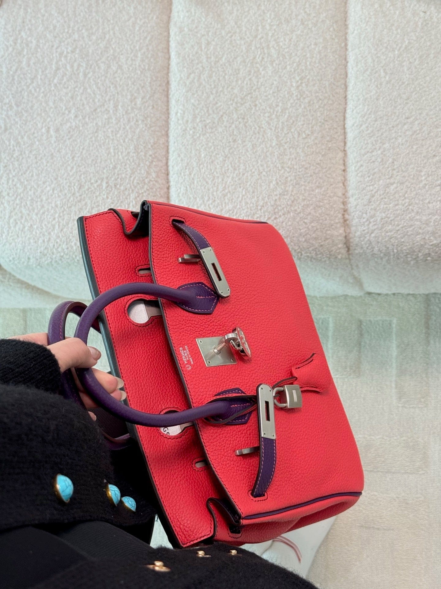 Iconn Boutique Hermès Birkin 30 – Jaipur Pink & Purple (Horseshoe Special Order)