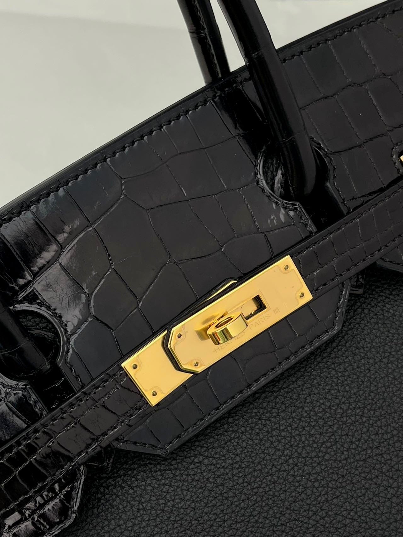 Iconn Boutique Hermes Birkin 30 Touch Togo leather with exotic leather trim (Touch)-Stamp Z