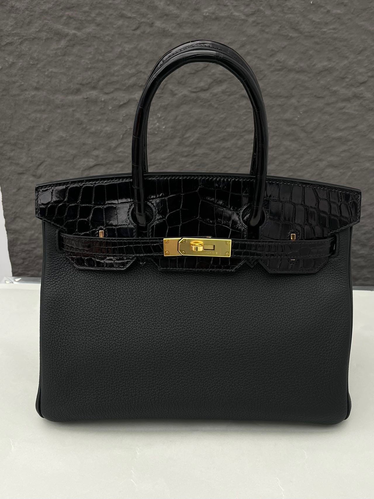 Iconn Boutique Hermes Birkin 30 Touch Togo leather with exotic leather trim (Touch)-Stamp Z