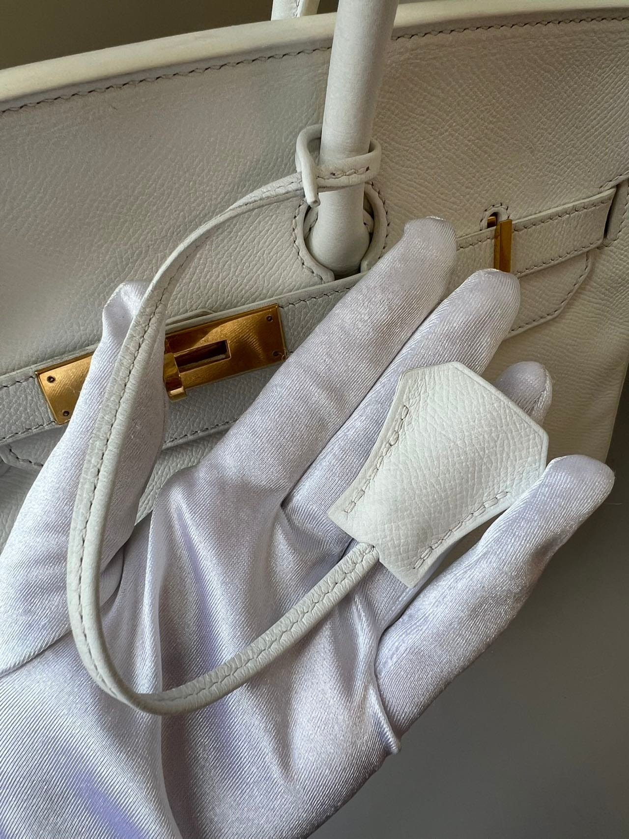 Iconn Boutique Hermès Birkin 35 Blanc Gold Hardware - Stamp P
