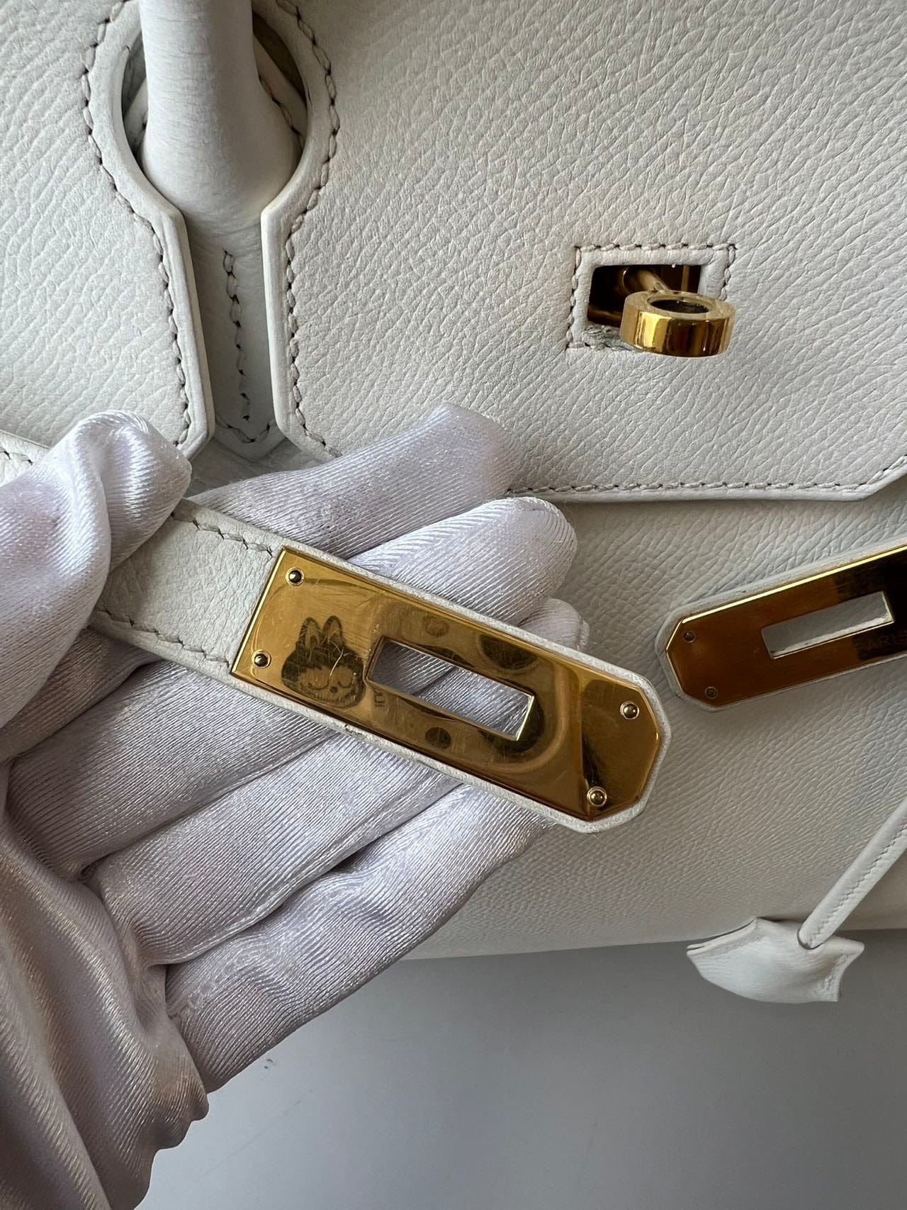 Iconn Boutique Hermès Birkin 35 Blanc Gold Hardware - Stamp P