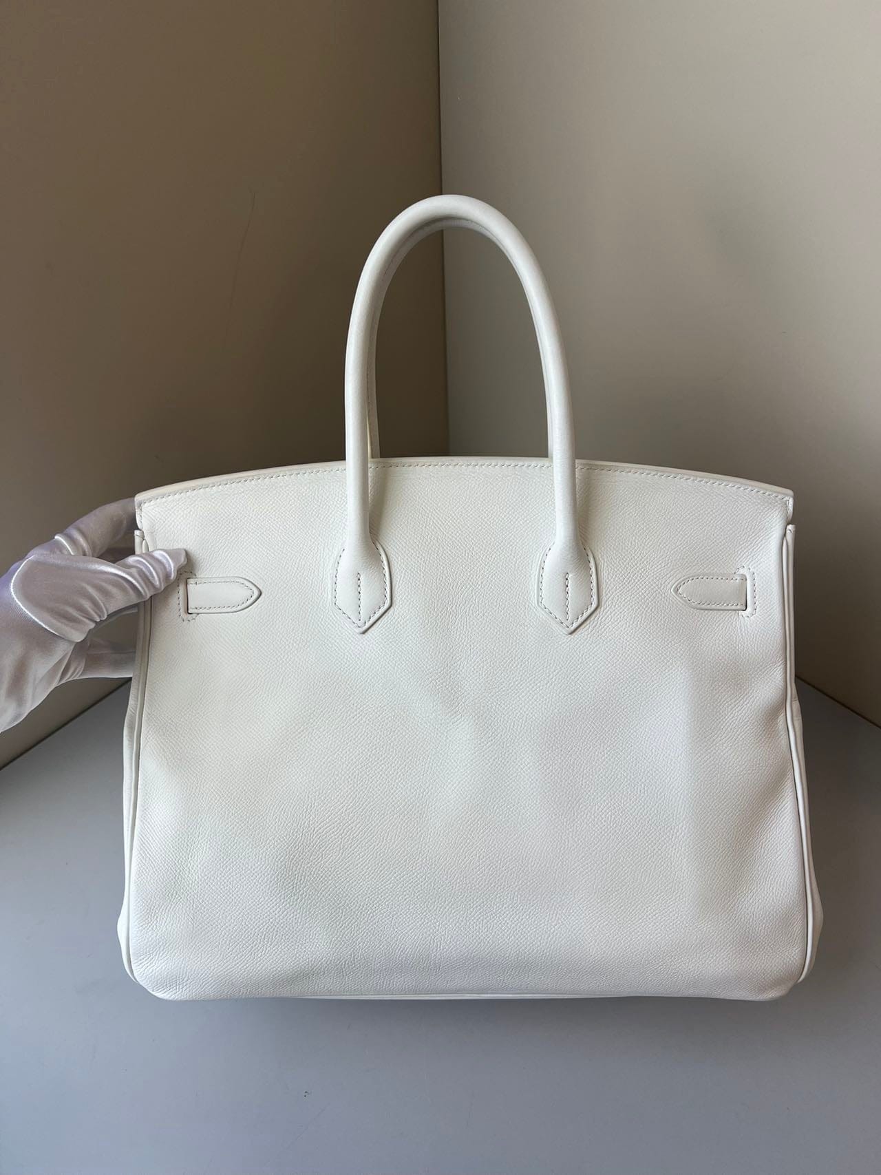 Iconn Boutique Hermès Birkin 35 Blanc Gold Hardware - Stamp P