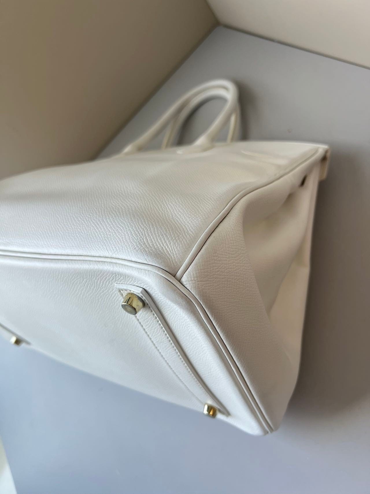 Iconn Boutique Hermès Birkin 35 Blanc Gold Hardware - Stamp P