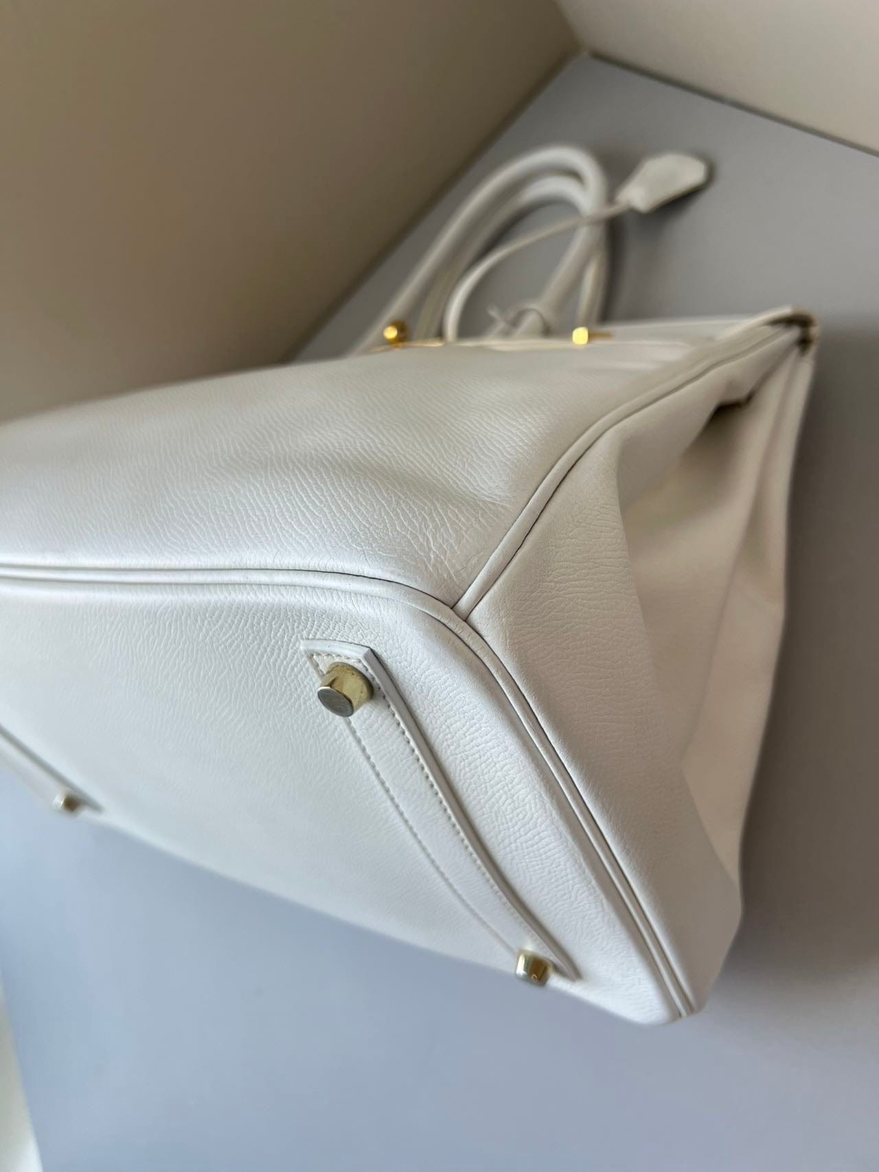 Iconn Boutique Hermès Birkin 35 Blanc Gold Hardware - Stamp P