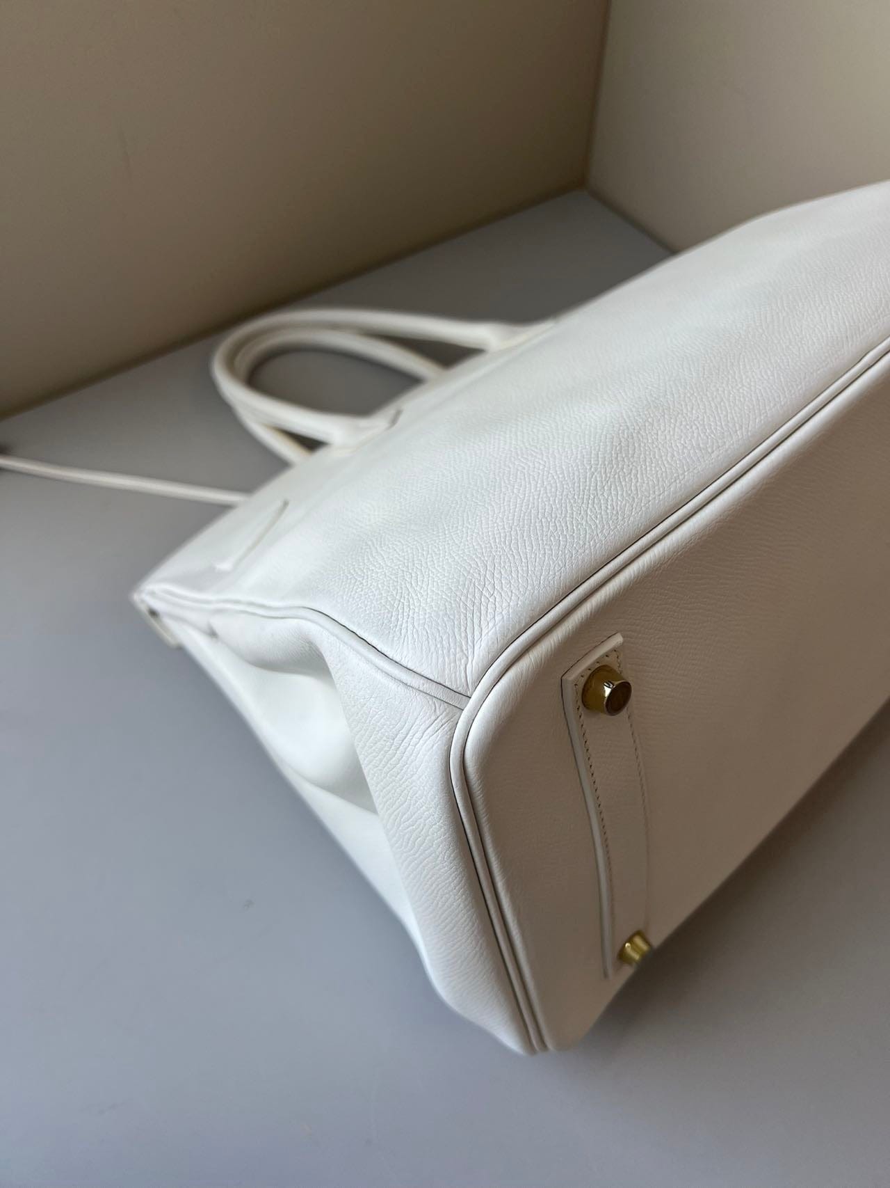 Iconn Boutique Hermès Birkin 35 Blanc Gold Hardware - Stamp P