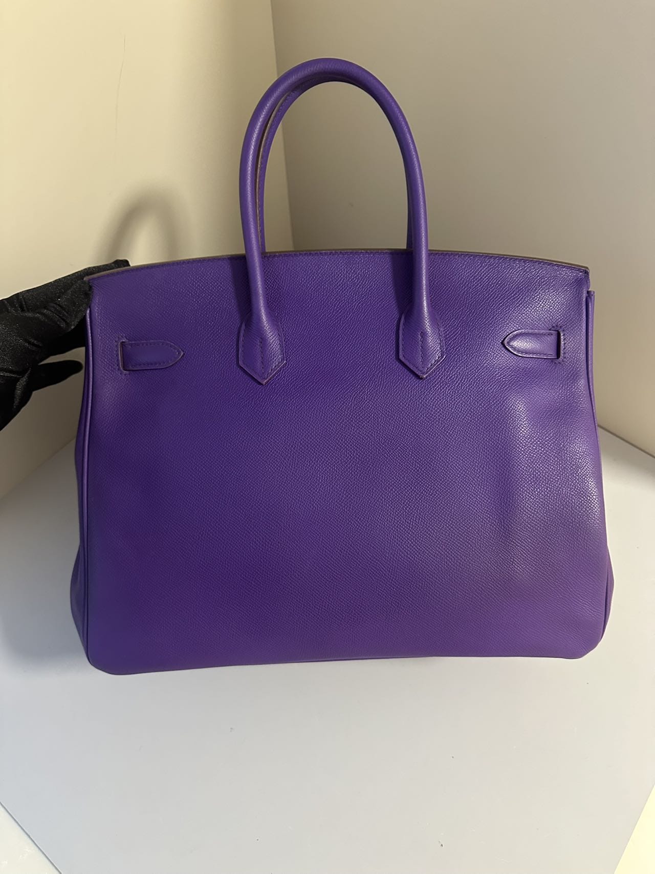 Iconn Boutique Hermès Birkin 35 Purple Epsom Leather Palladium Hardware -Stamp Square P