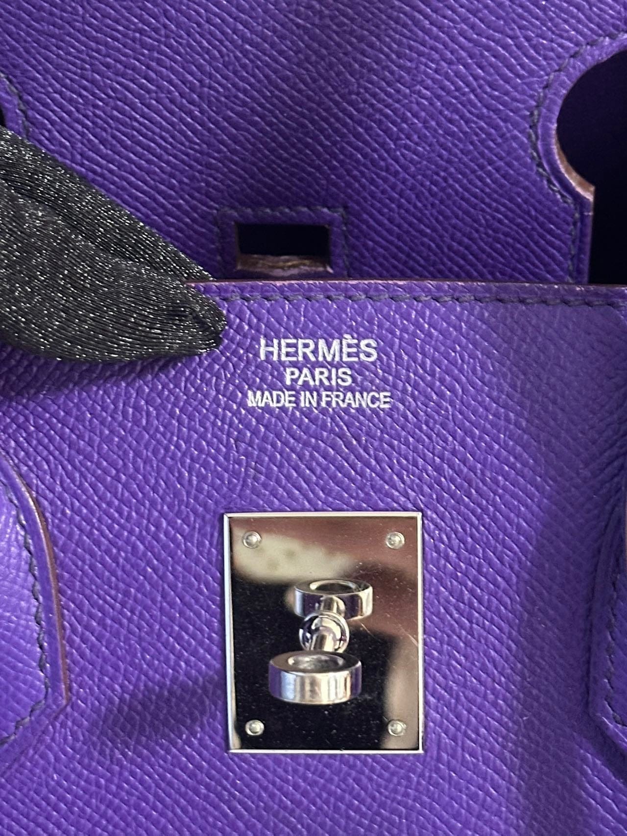 Iconn Boutique Hermès Birkin 35 Purple Epsom Leather Palladium Hardware -Stamp Square P