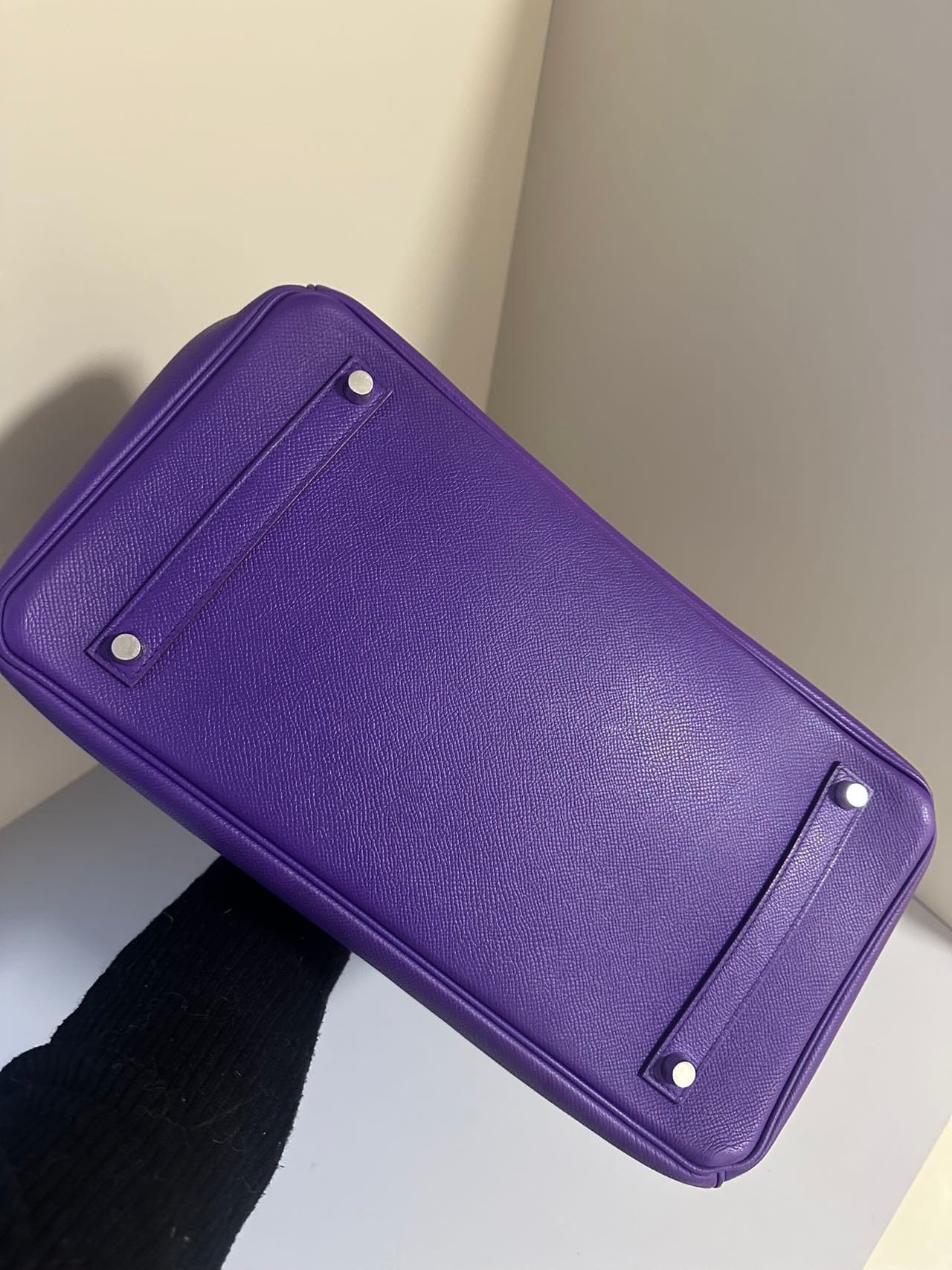 Iconn Boutique Hermès Birkin 35 Purple Epsom Leather Palladium Hardware -Stamp Square P