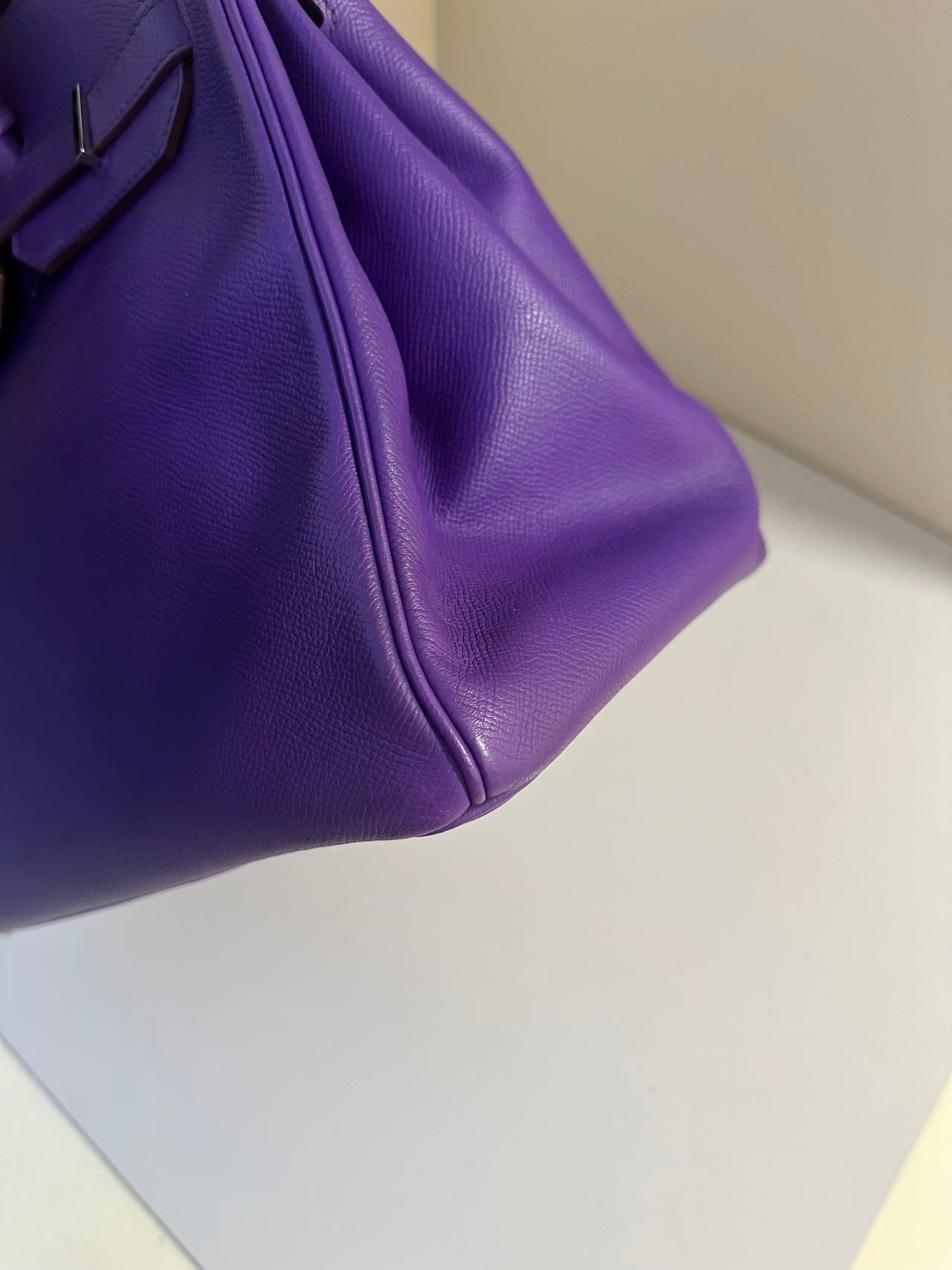 Iconn Boutique Hermès Birkin 35 Purple Epsom Leather Palladium Hardware -Stamp Square P