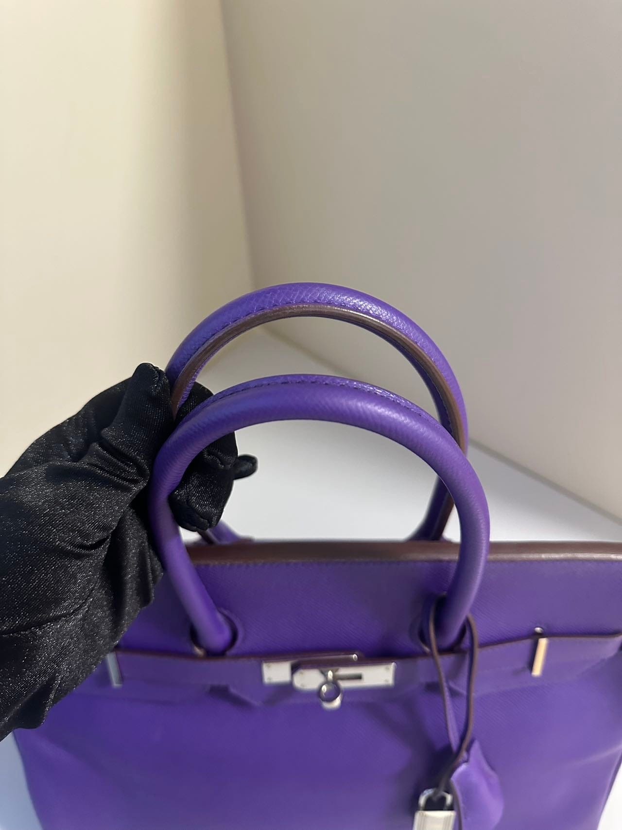 Iconn Boutique Hermès Birkin 35 Purple Epsom Leather Palladium Hardware -Stamp Square P