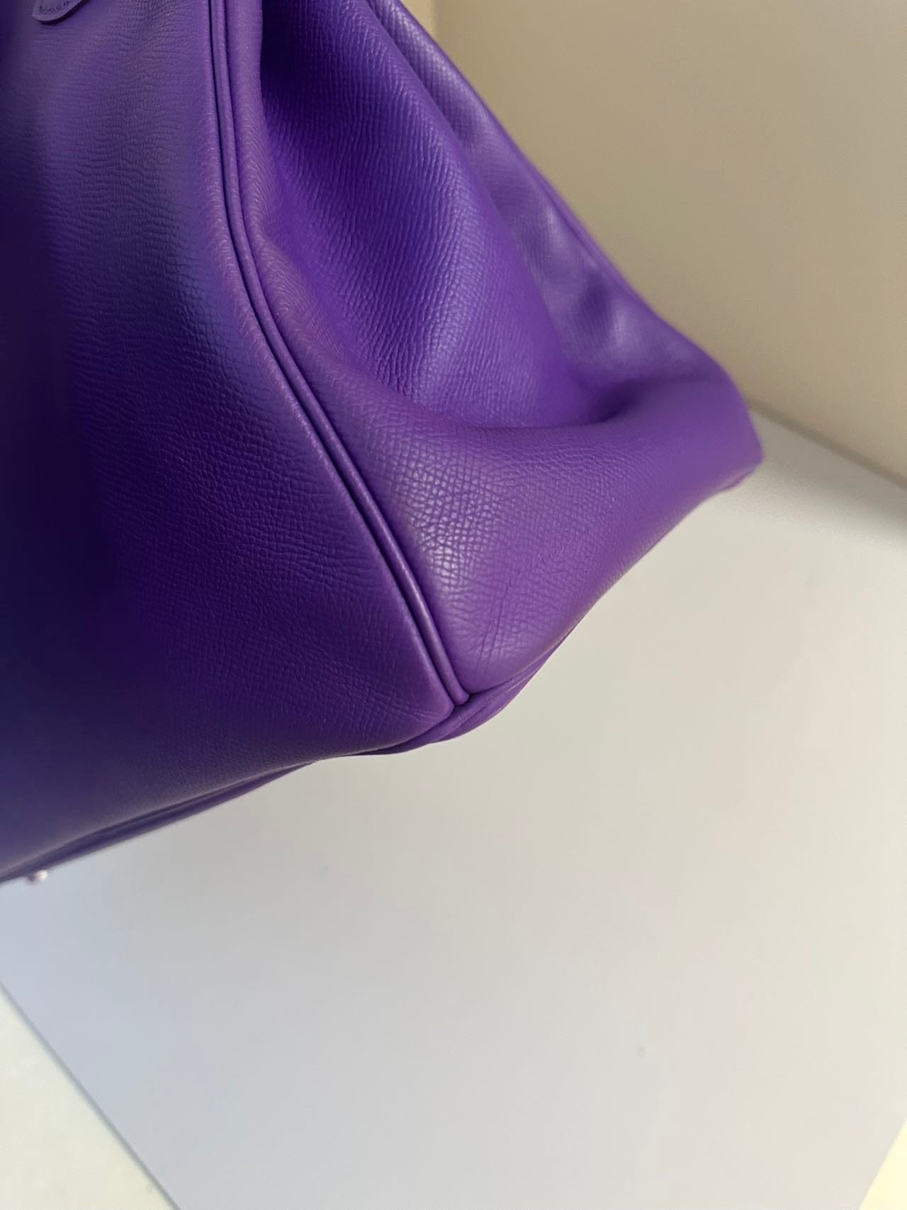 Iconn Boutique Hermès Birkin 35 Purple Epsom Leather Palladium Hardware -Stamp Square P