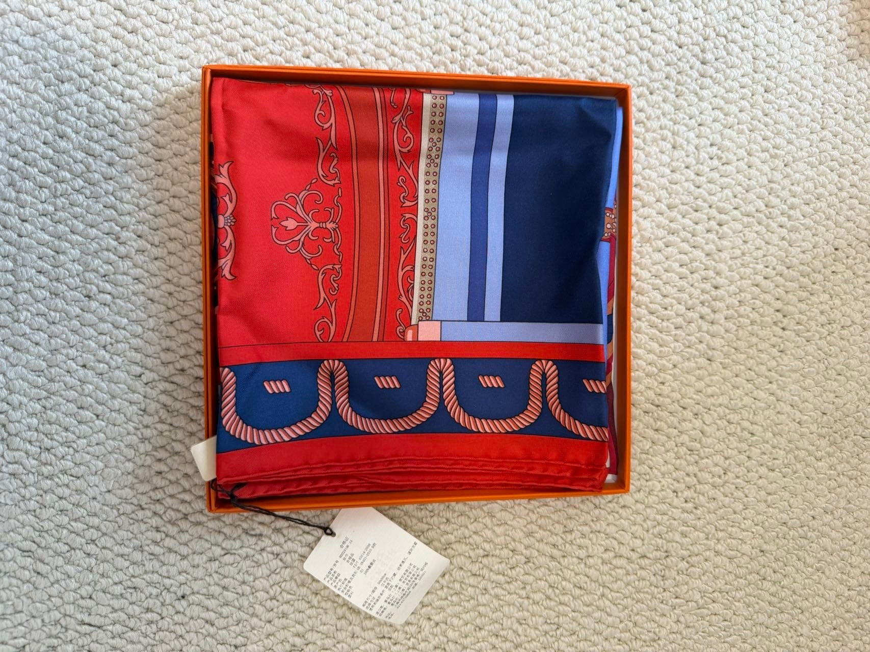 Iconn Boutique Hermes  Carre Twill Silk Scarf BALADE EN BERLINE 90cm