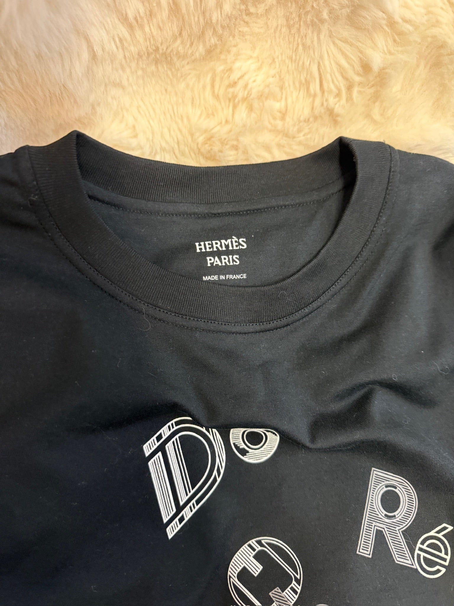 Iconn Boutique Hermès Dé Ré Boucles T-Shirt - Black