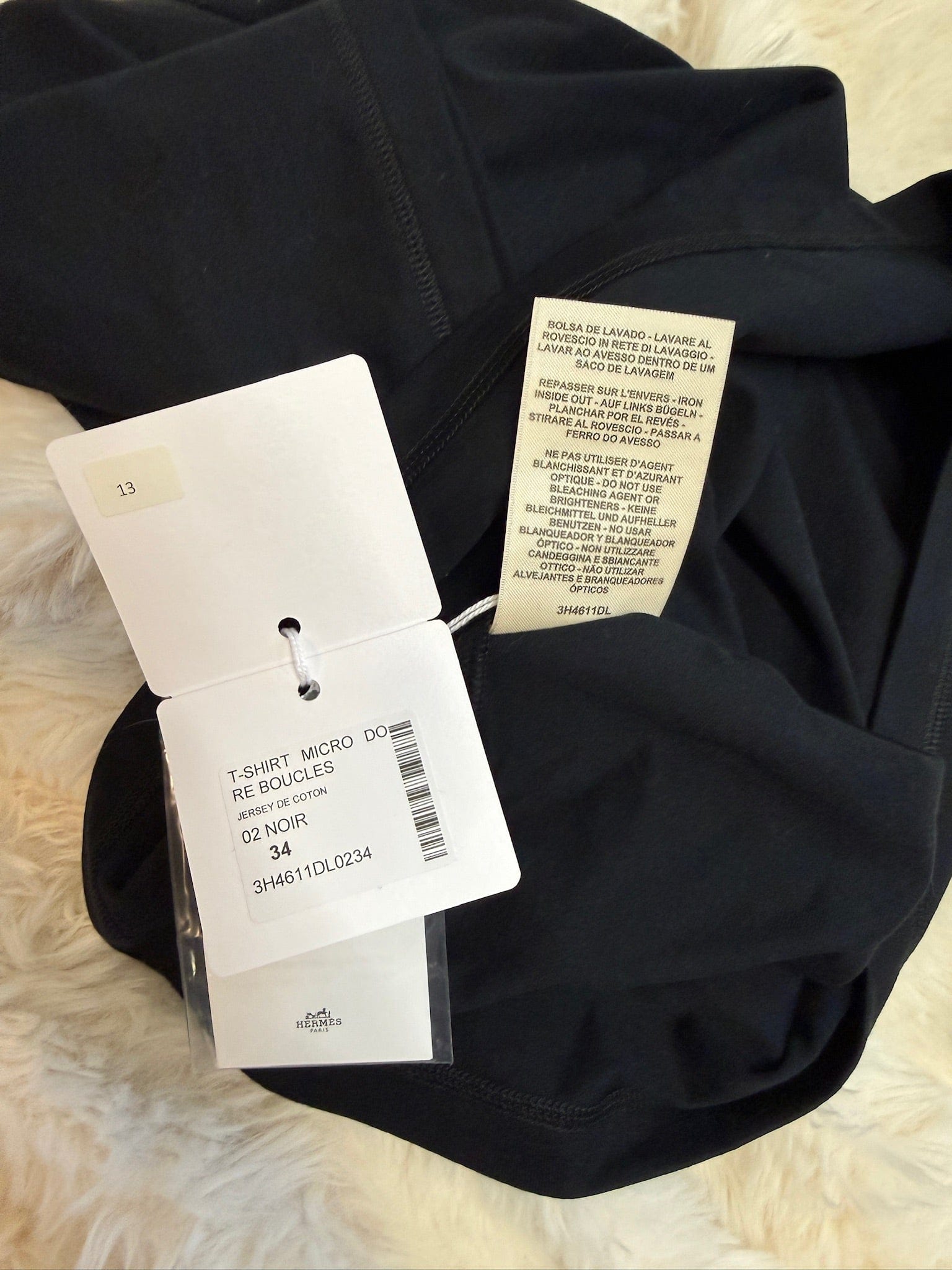 Iconn Boutique Hermès Dé Ré Boucles T-Shirt - Black