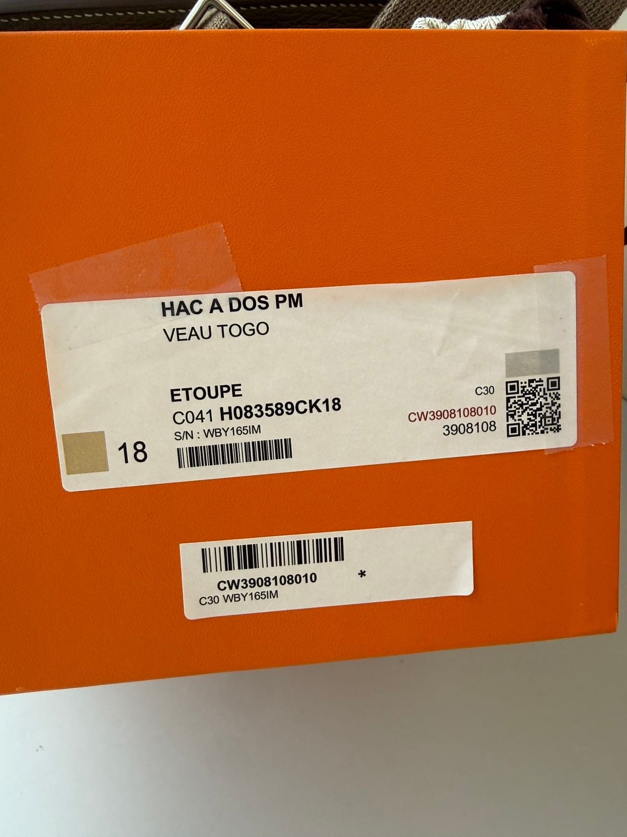 Iconn Boutique Hermès HAC à dos PM Etoupe Togo Leather Gold Hardware - Stamp W