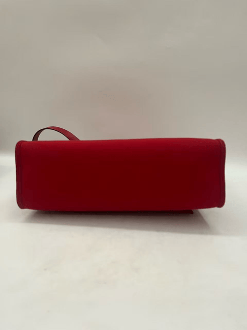 Iconn Boutique Hermes Herbag 31 Stamp D Red Canvas Leather
