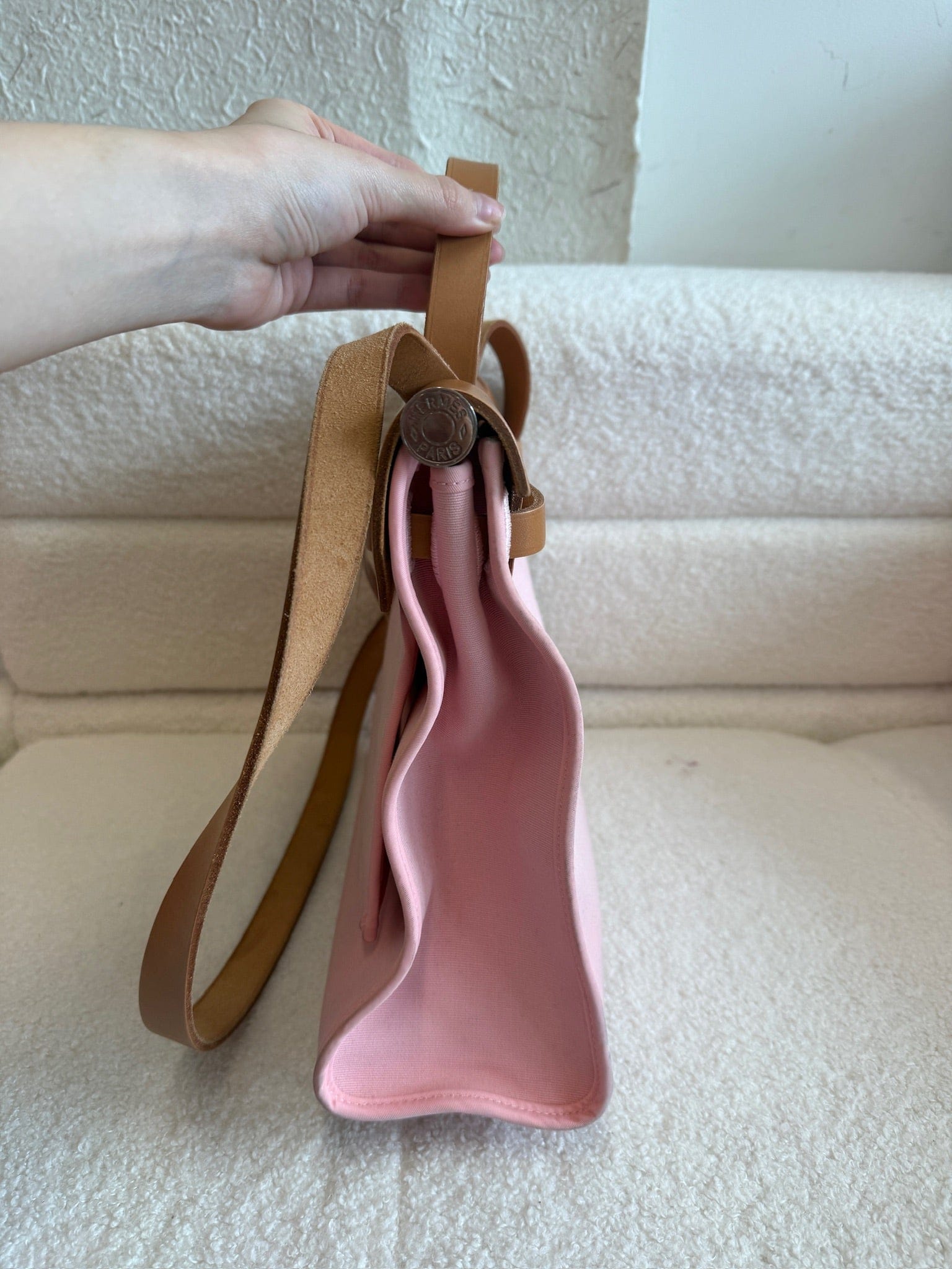 Iconn Boutique Hermes Herbag Zip 31 cherry blossom pink