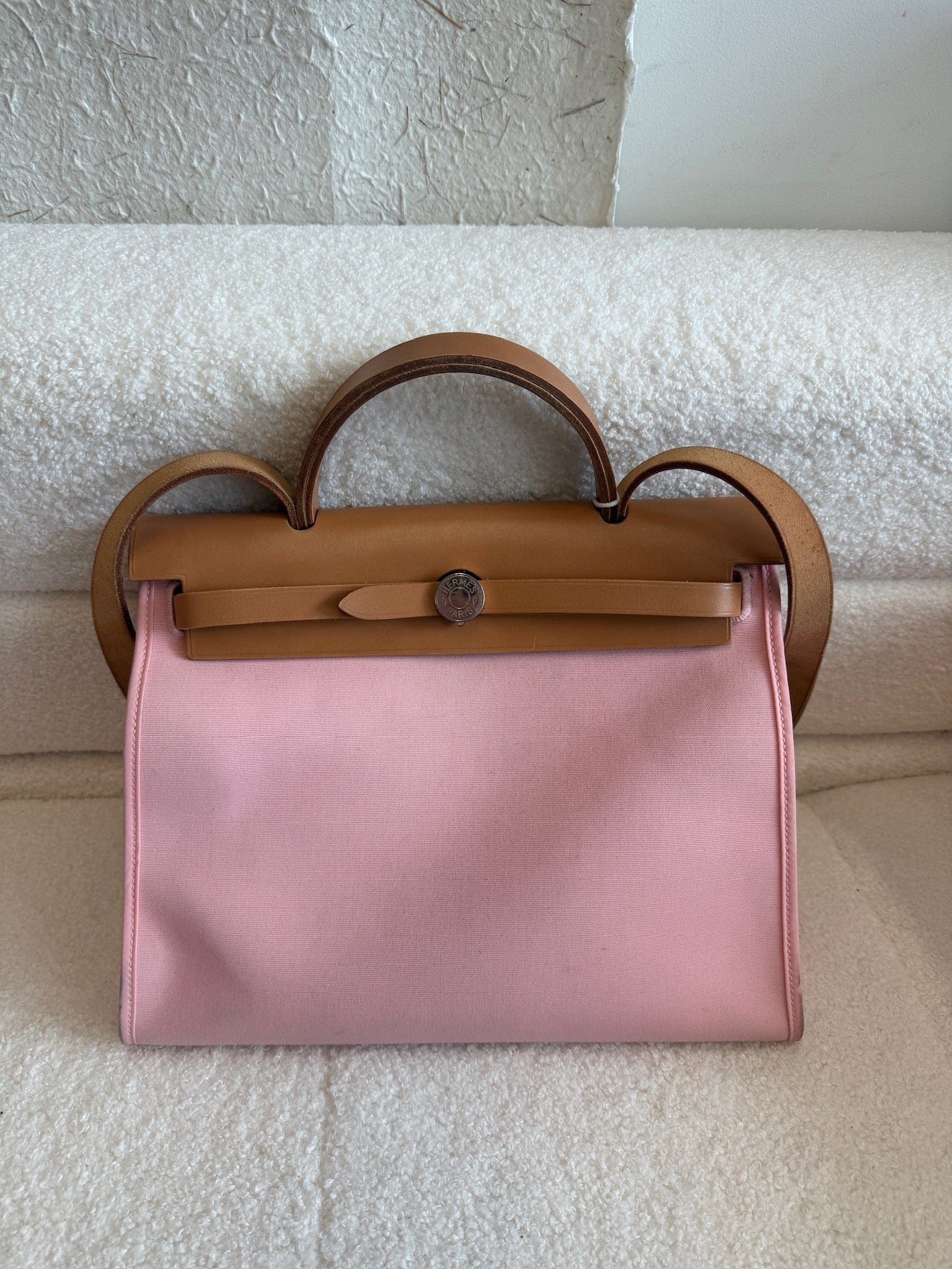Iconn Boutique Hermes Herbag Zip 31 cherry blossom pink