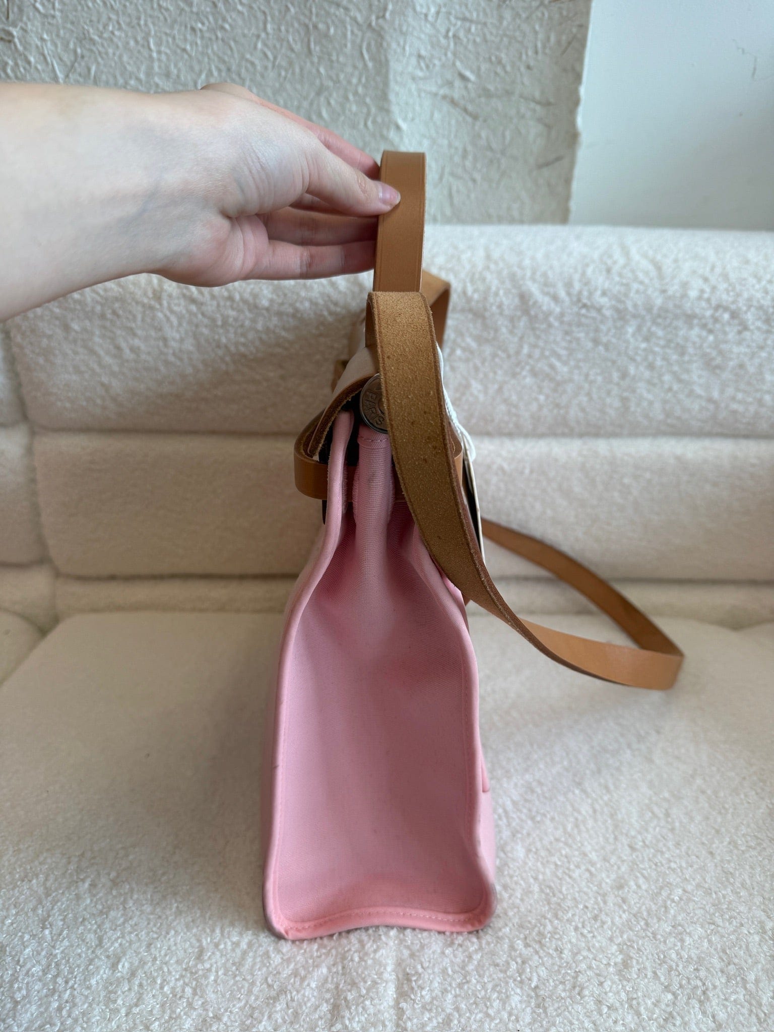 Iconn Boutique Hermes Herbag Zip 31 cherry blossom pink