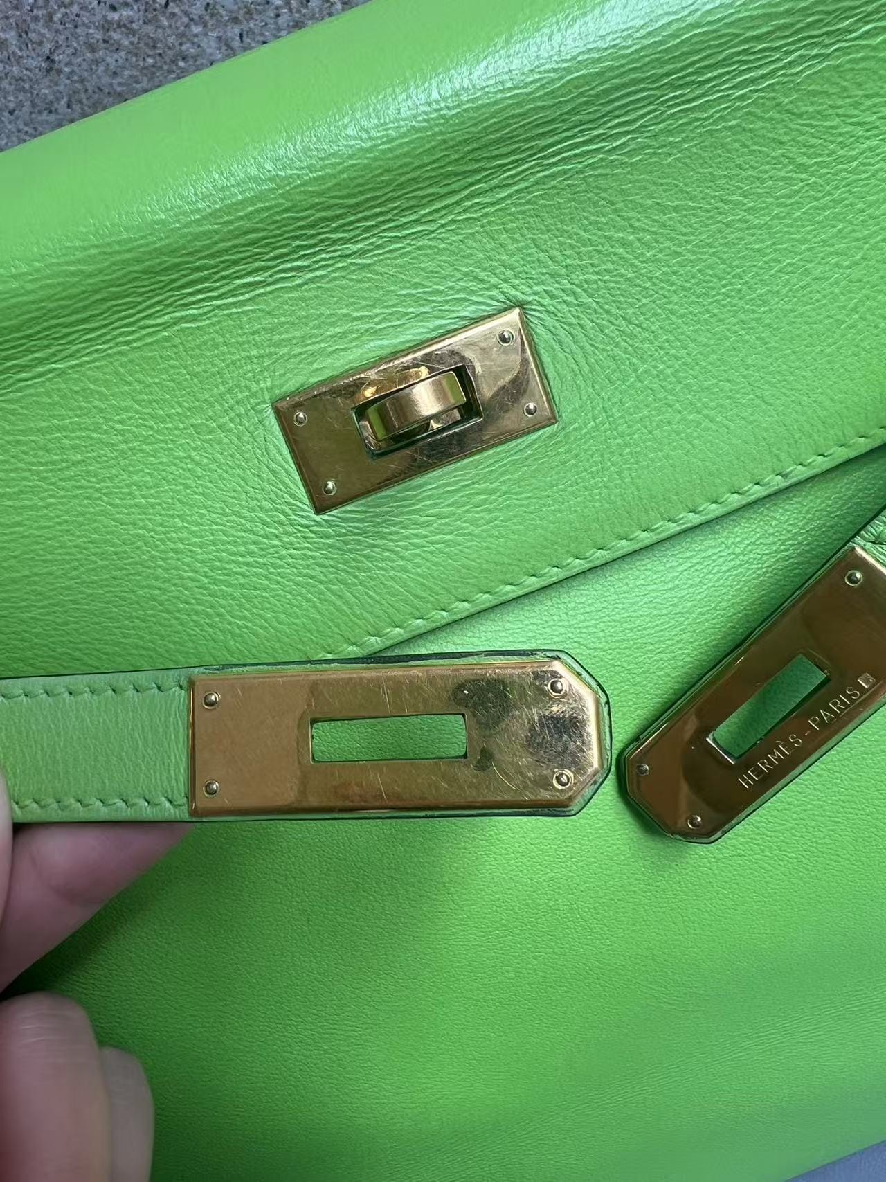 Iconn Boutique Hermès Kelly 35 Green GHW Square B