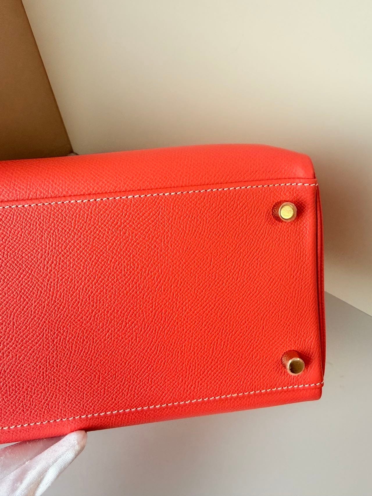 Iconn Boutique Hermès Kelly 35 in Red Togo Leather with Gold Hardware