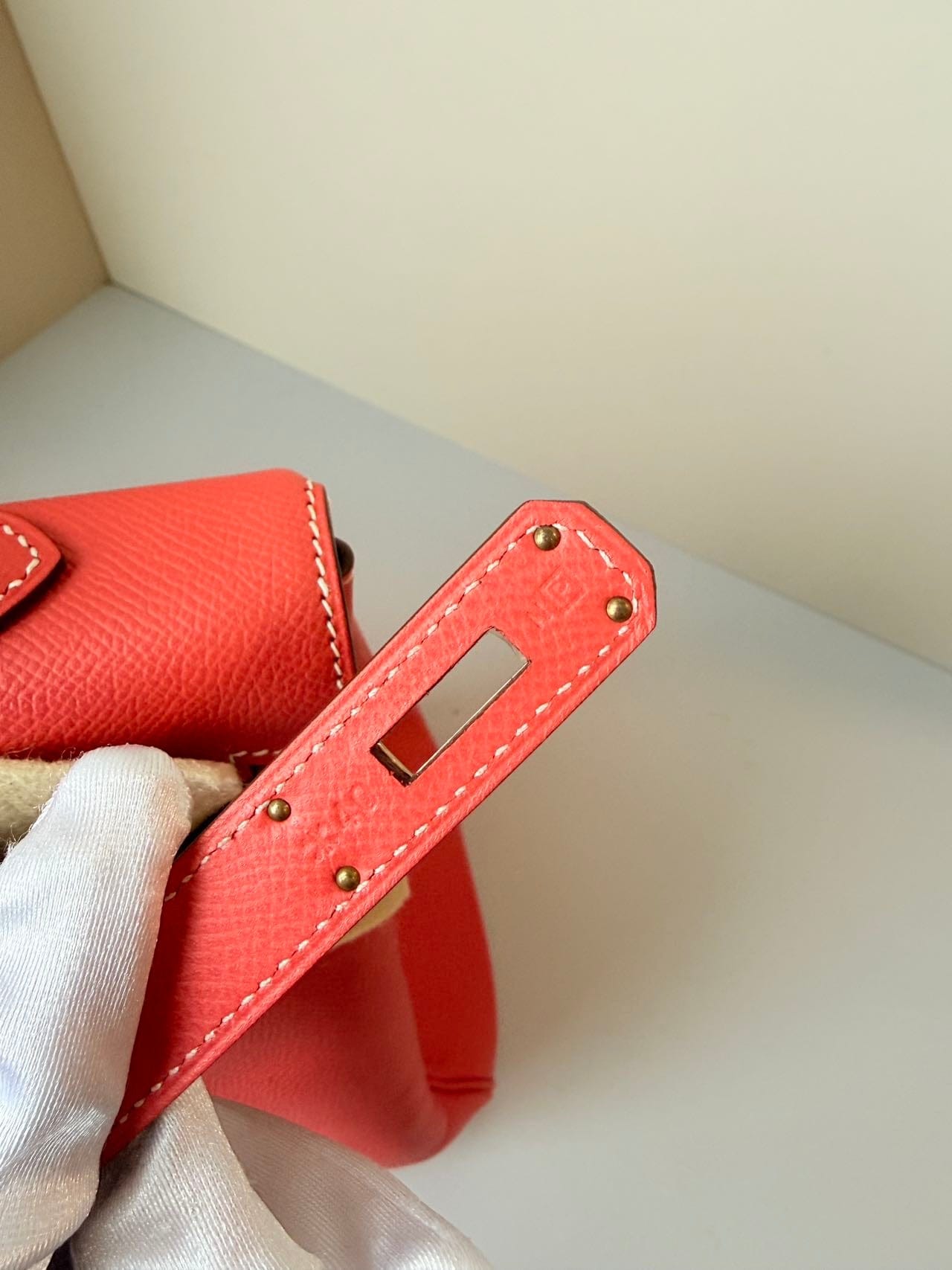 Iconn Boutique Hermès Kelly 35 in Red Togo Leather with Gold Hardware