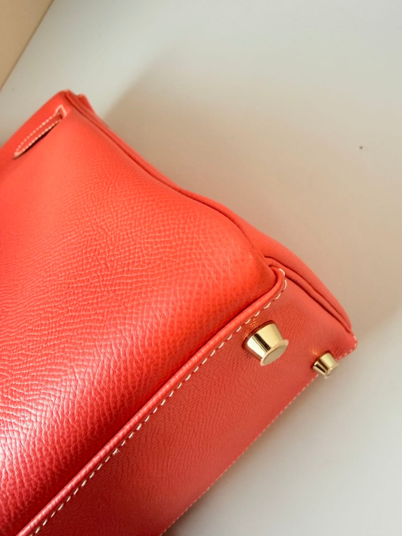 Iconn Boutique Hermès Kelly 35 in Red Togo Leather with Gold Hardware