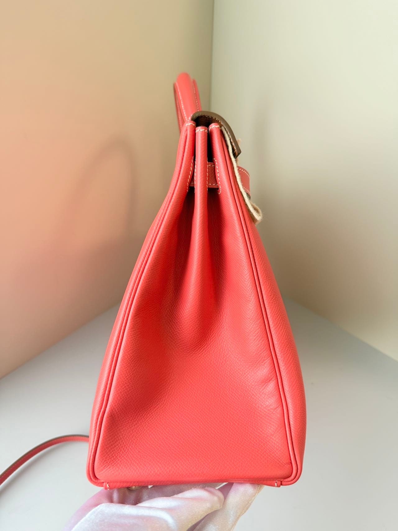 Iconn Boutique Hermès Kelly 35 in Red Togo Leather with Gold Hardware
