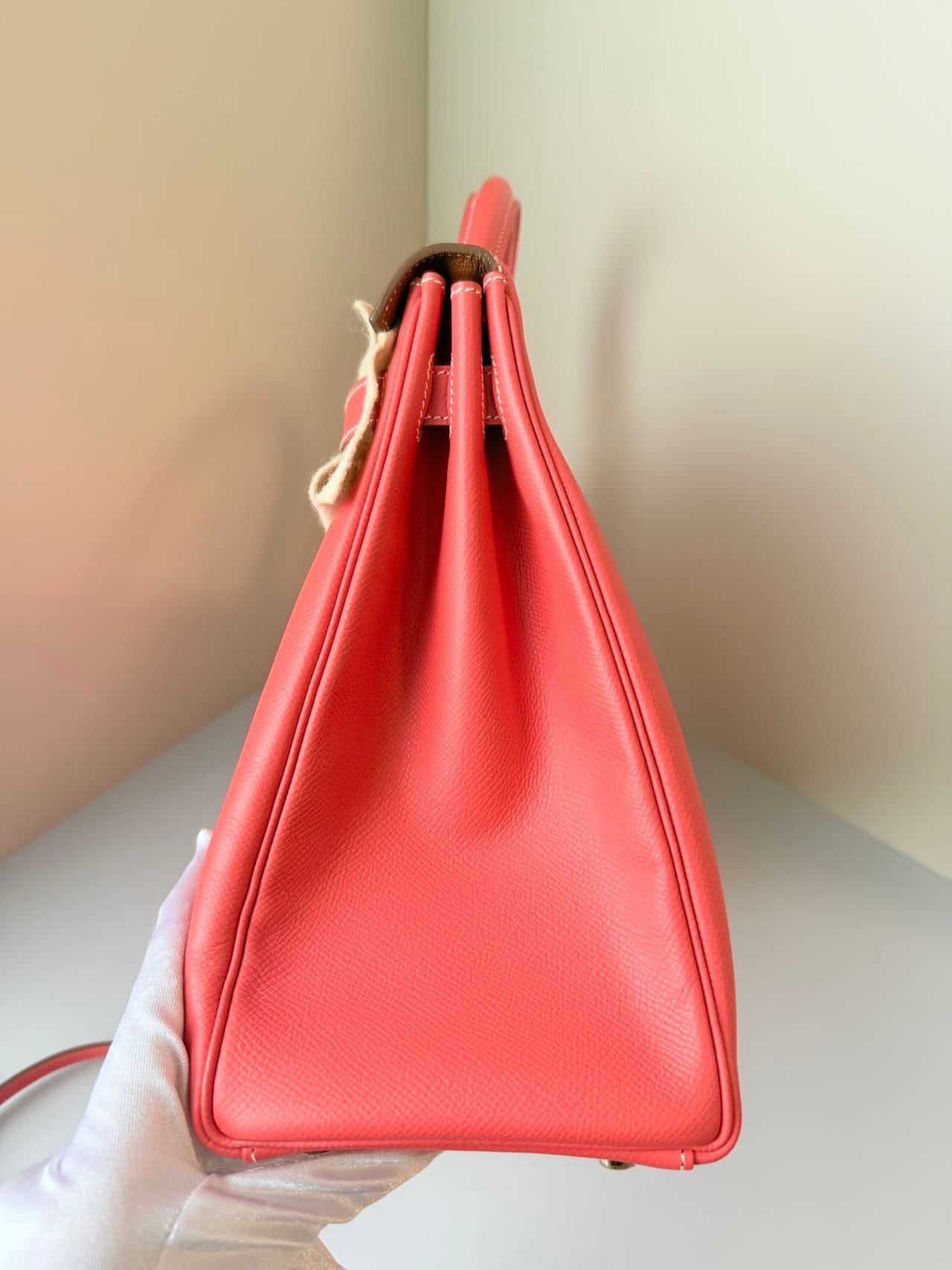 Iconn Boutique Hermès Kelly 35 in Red Togo Leather with Gold Hardware