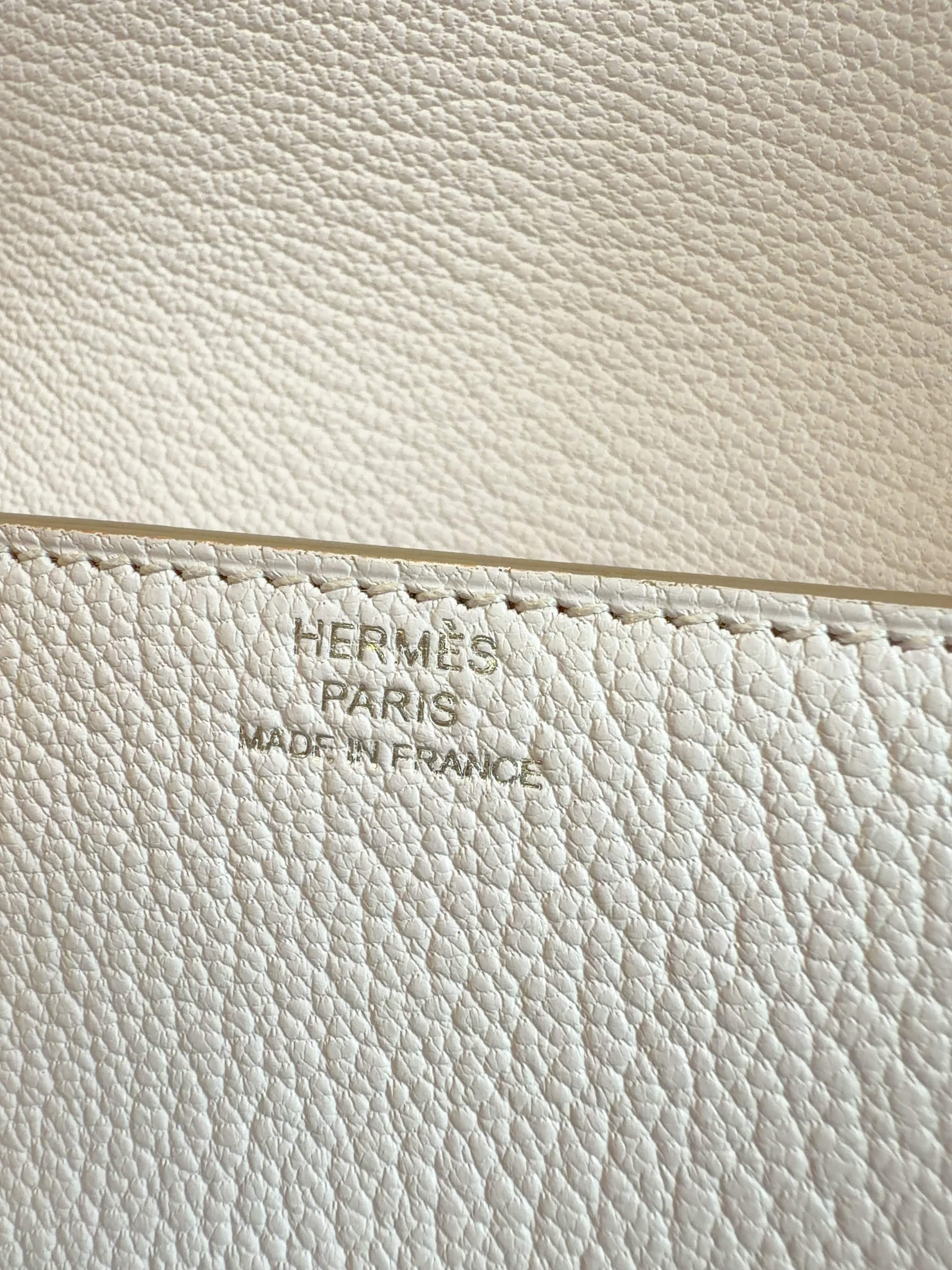 Iconn Boutique Hermès Mauve Pale Chèvre Mysore Roulis Slim