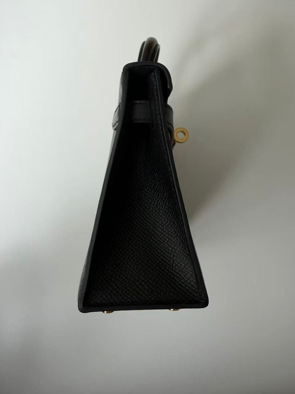 Iconn Boutique Hermès Mini Kelly 20 Black Epsom Leather Gold Hardware