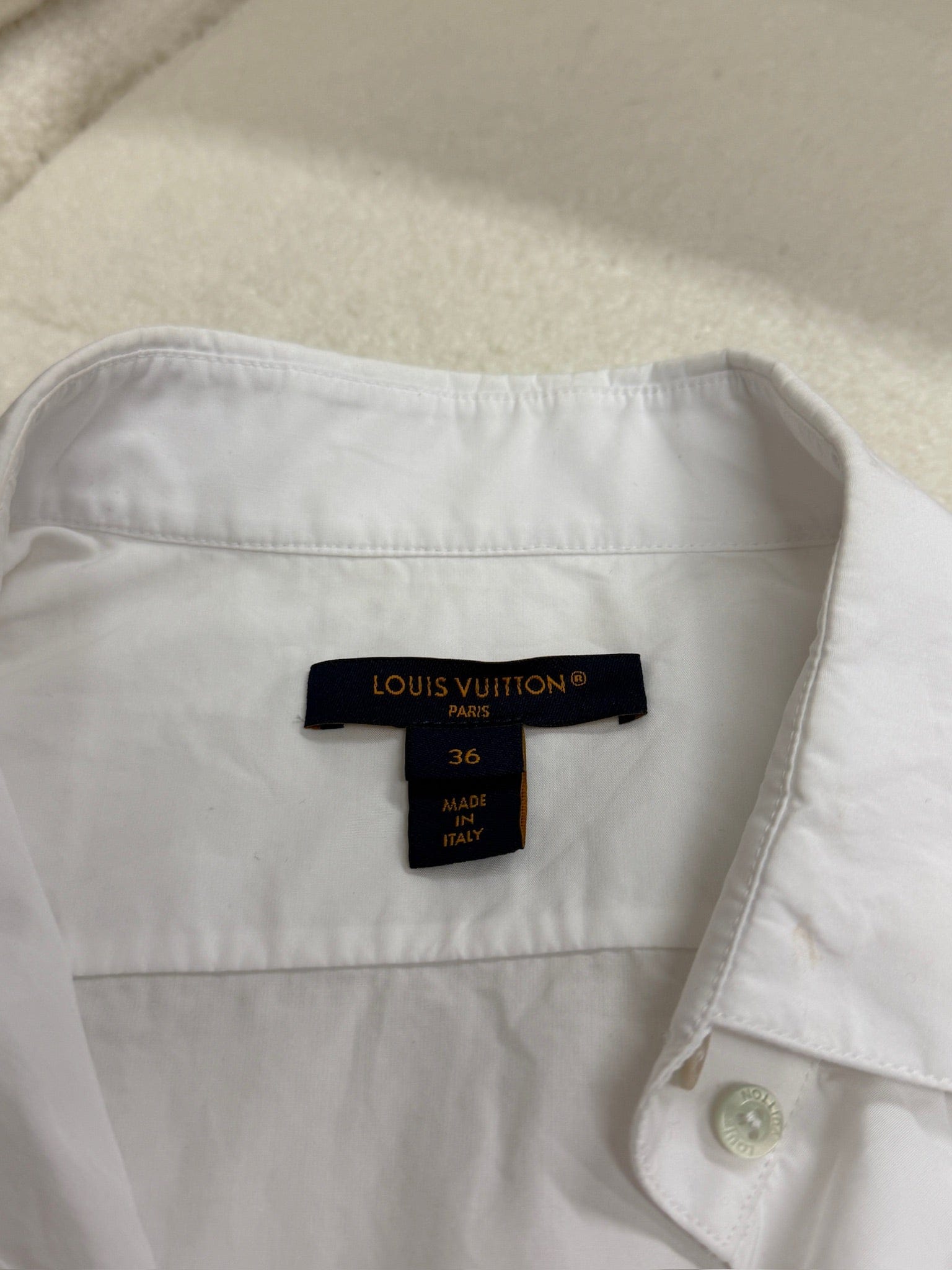 Iconn Boutique Louis Vuitton 2021 SS Monogram Hem Shirt | 100% Cotton | Regular Fit