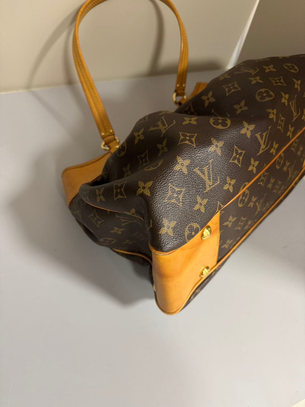 Iconn Boutique Louis Vuitton BOETIE PM Monogram Brown Canvas Hobo Tote Bag