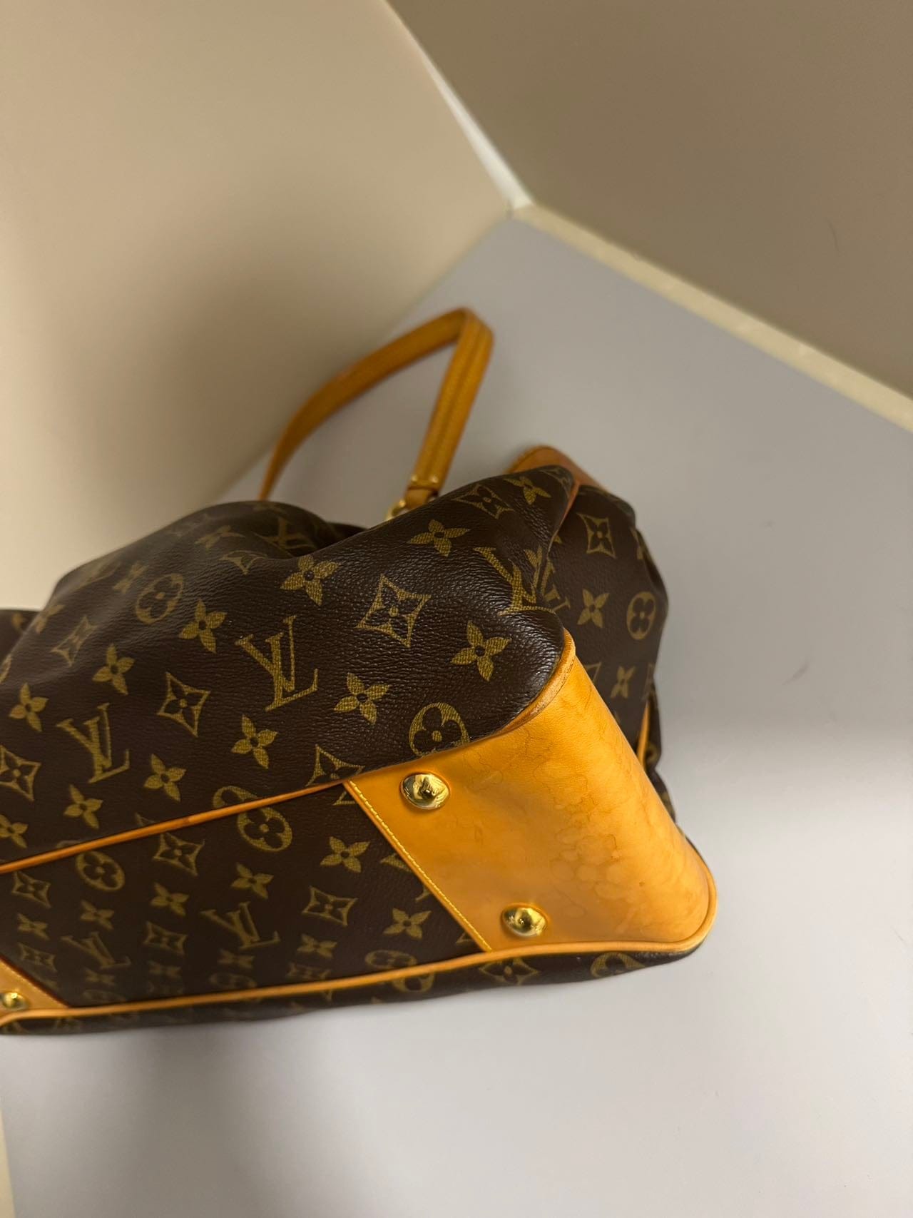 Iconn Boutique Louis Vuitton BOETIE PM Monogram Brown Canvas Hobo Tote Bag