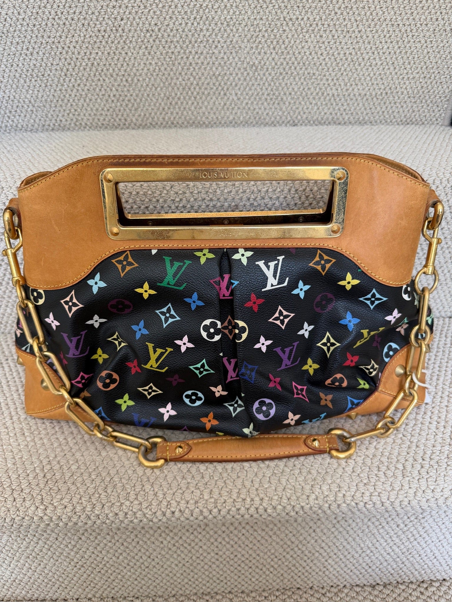 Iconn Boutique Louis Vuitton Judy PM Multicolore Noir Shoulder Bag