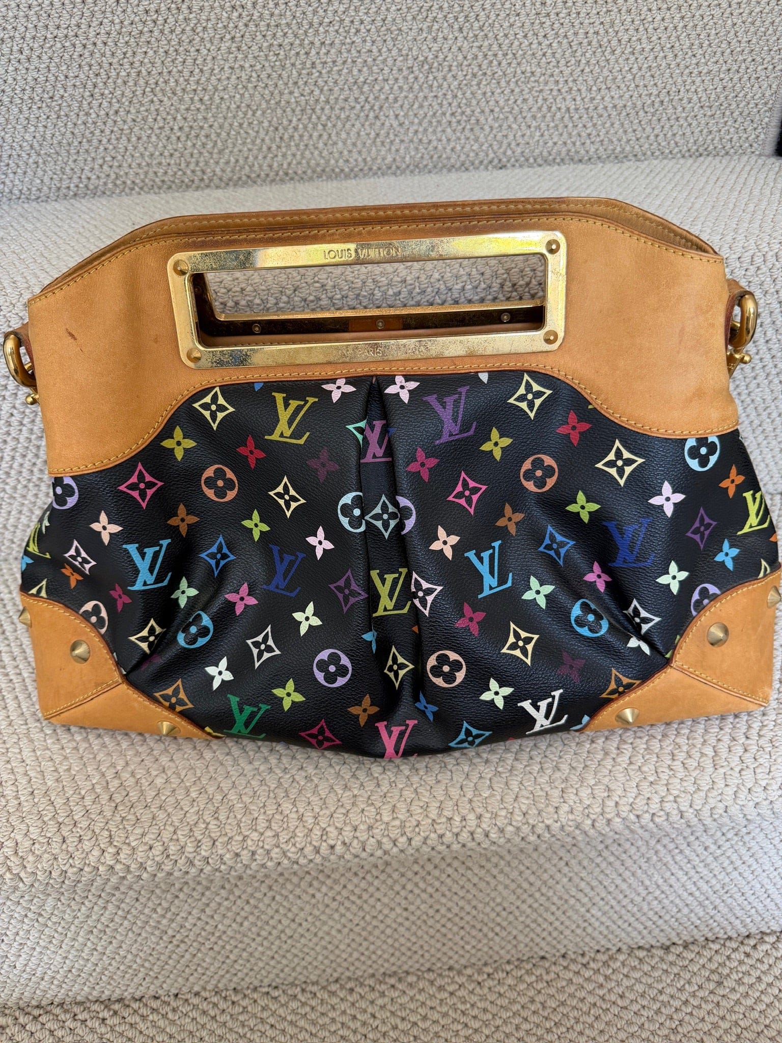 Iconn Boutique Louis Vuitton Judy PM Multicolore Noir Shoulder Bag