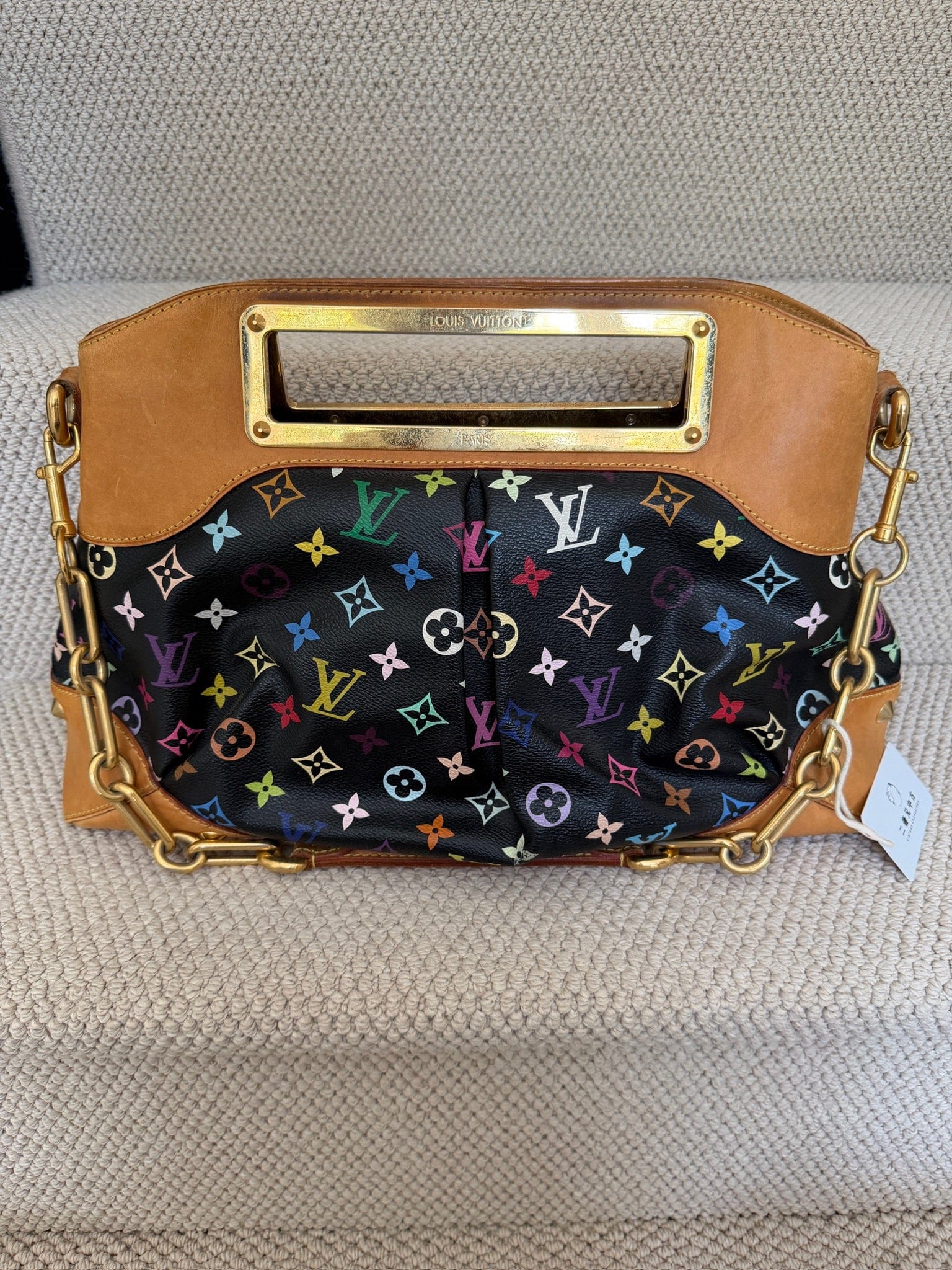 Iconn Boutique Louis Vuitton Judy PM Multicolore Noir Shoulder Bag