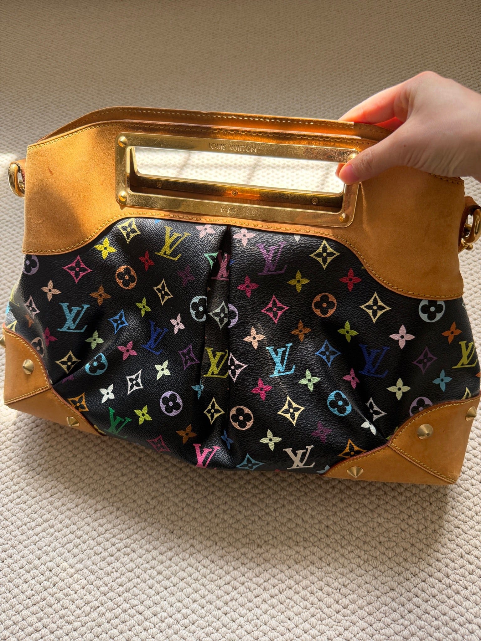 Iconn Boutique Louis Vuitton Judy PM Multicolore Noir Shoulder Bag