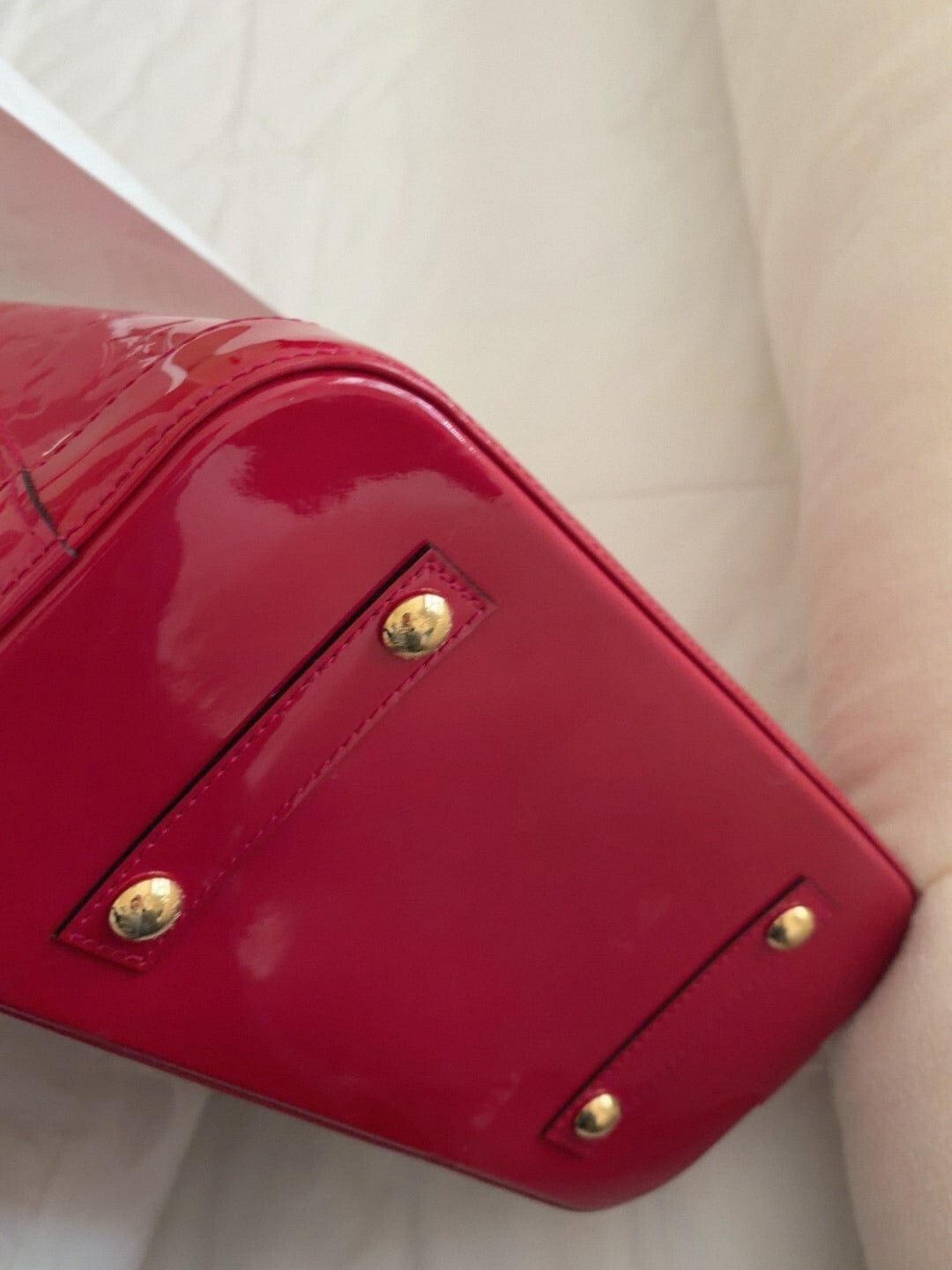 Iconn Boutique LV Alma Vernis Red Handbag