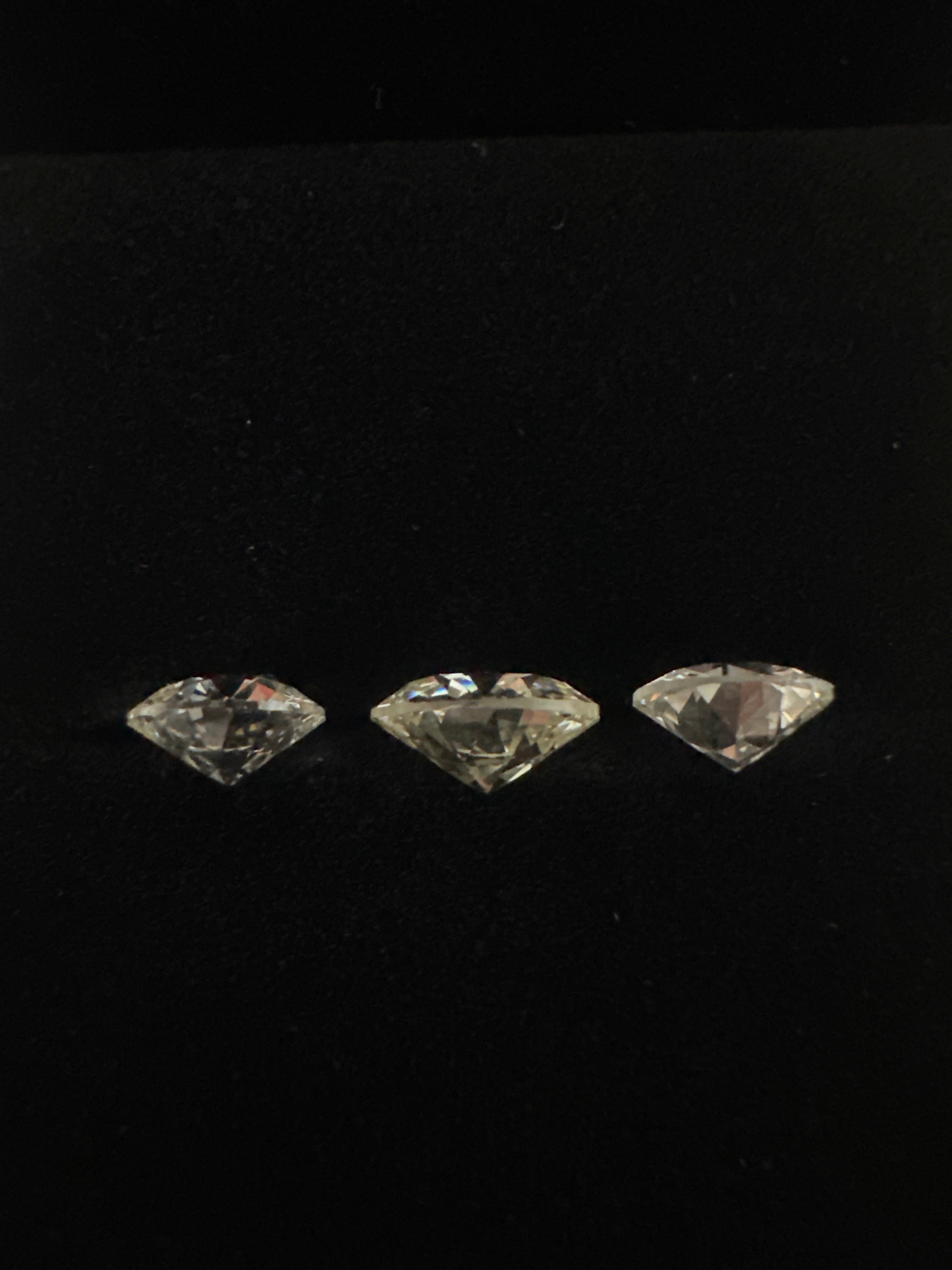 3.95CT OLD EUROPEAN CUT AND PEARS WHITE CENTRE-ROSE -FLAME PINK PEARS DIAMONDS FOR LARGE RING ANC1842